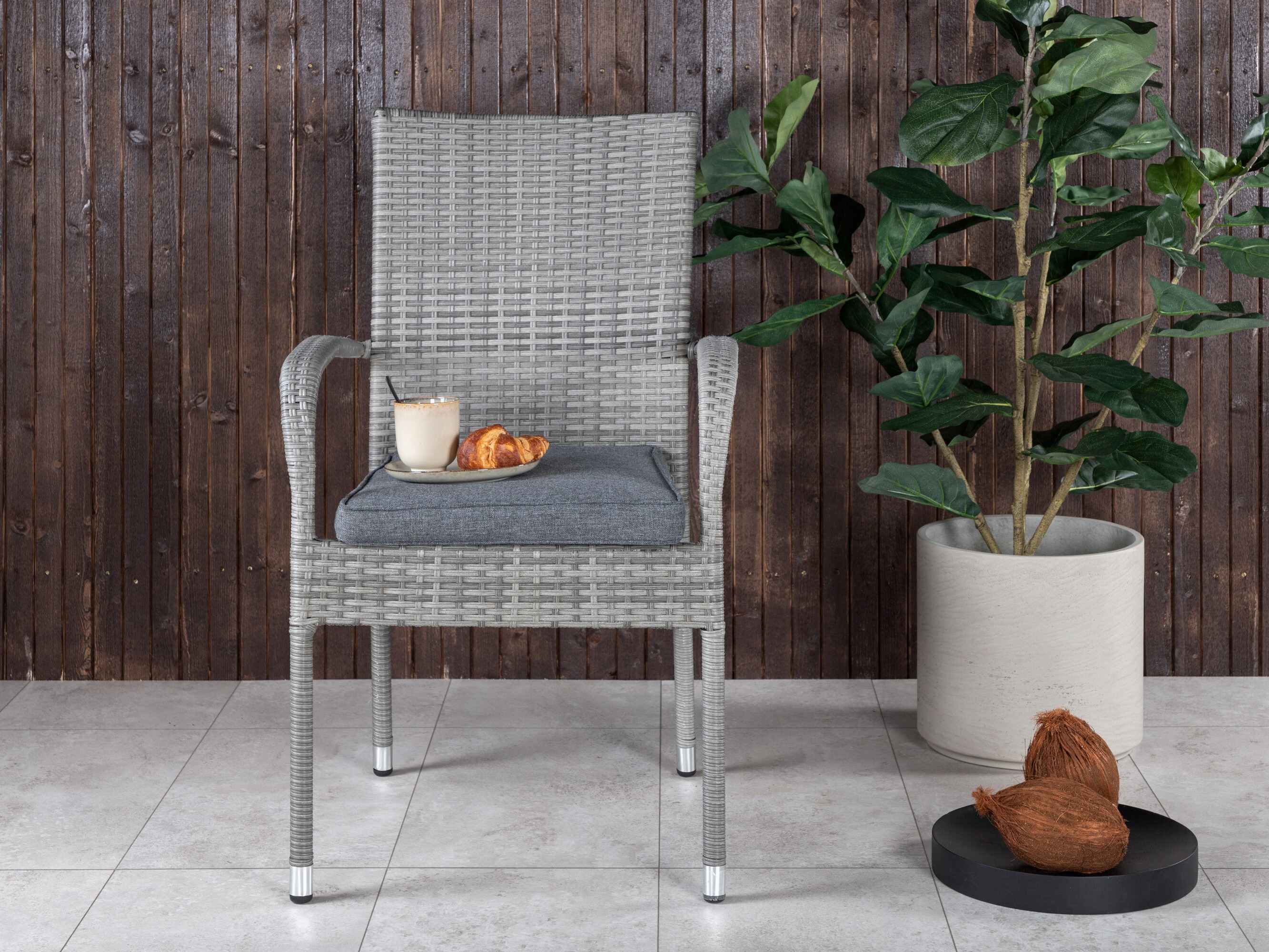 Градински стол Dallas 736 (Сив)