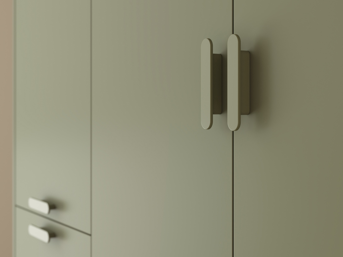 Гардероб Fertalu 100 (Зелен + Дъб)