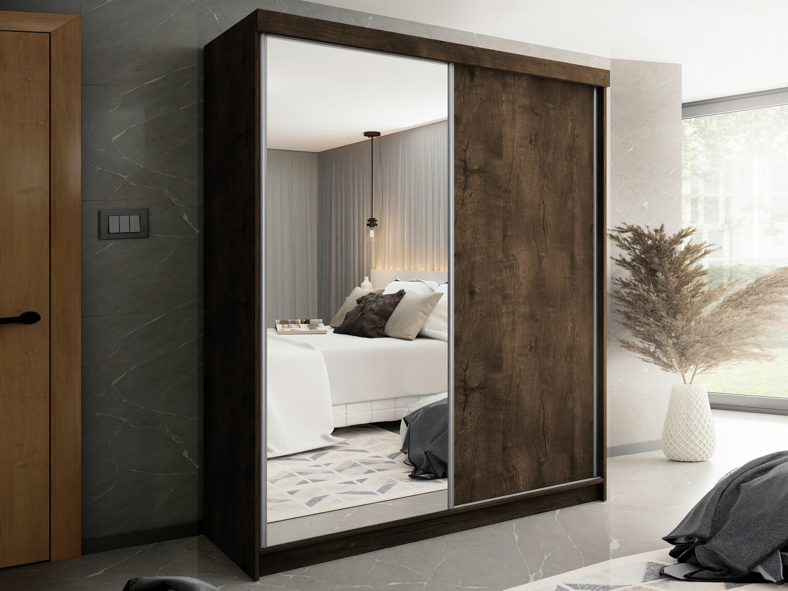 Гардероб Dover 107 (Тъмен ясен)