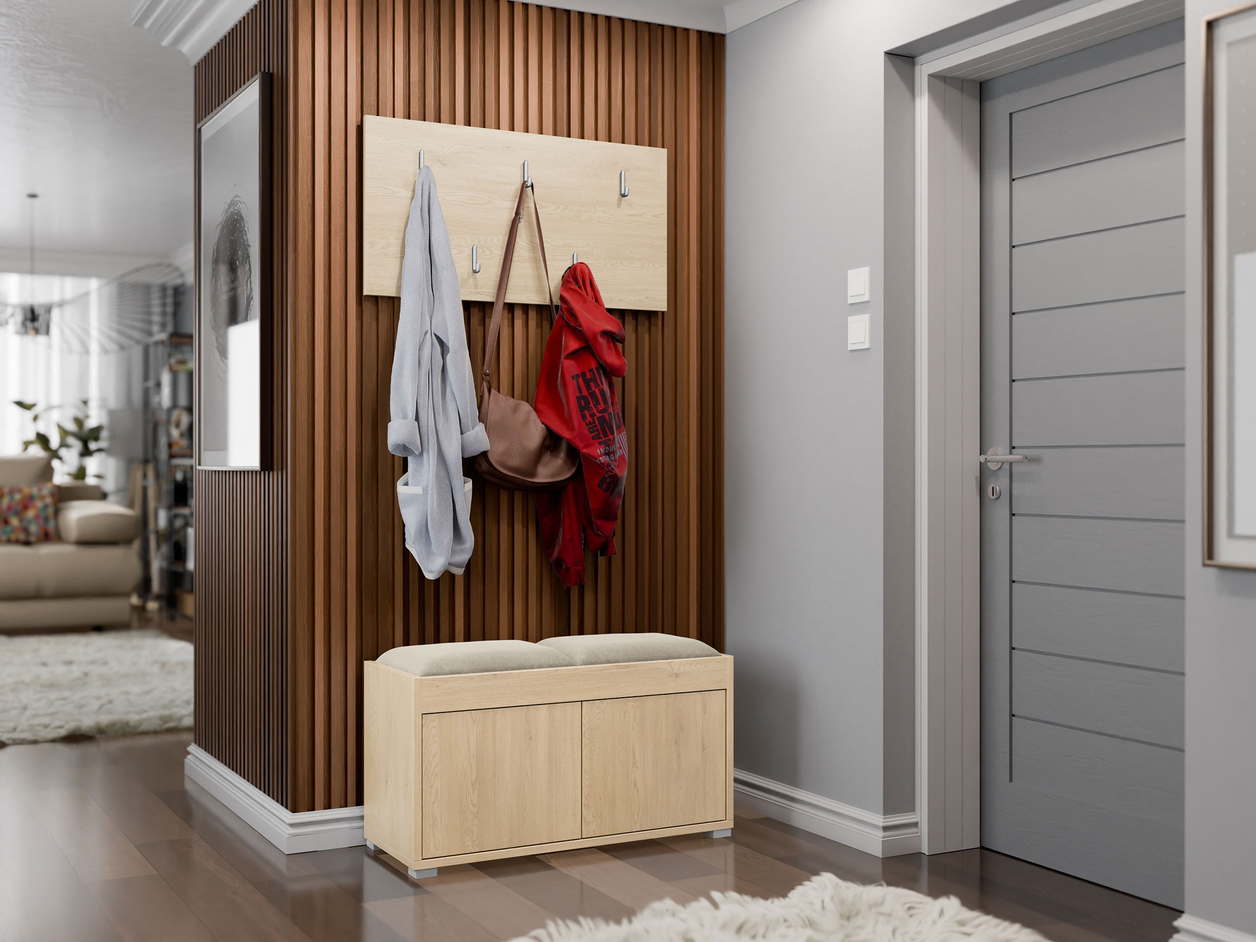Комплект за антре Comfivo Tutela (Дъб)