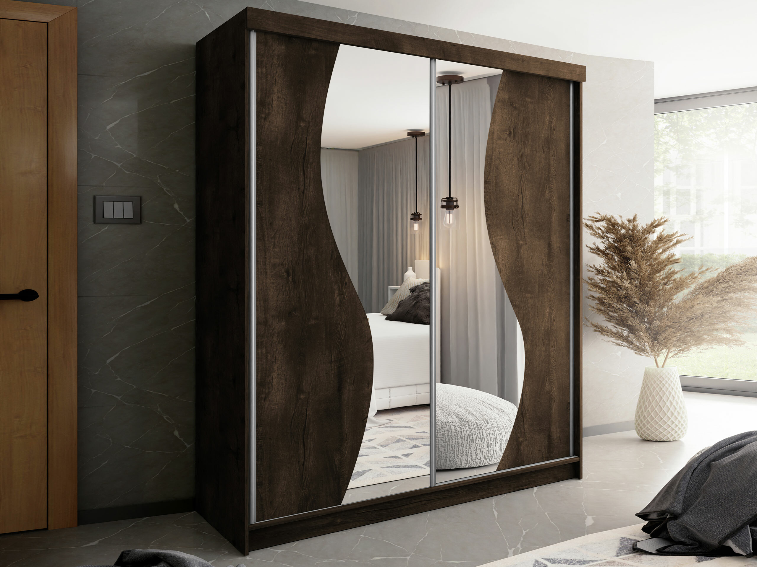 Гардероб Dover 105 (Тъмен ясен)