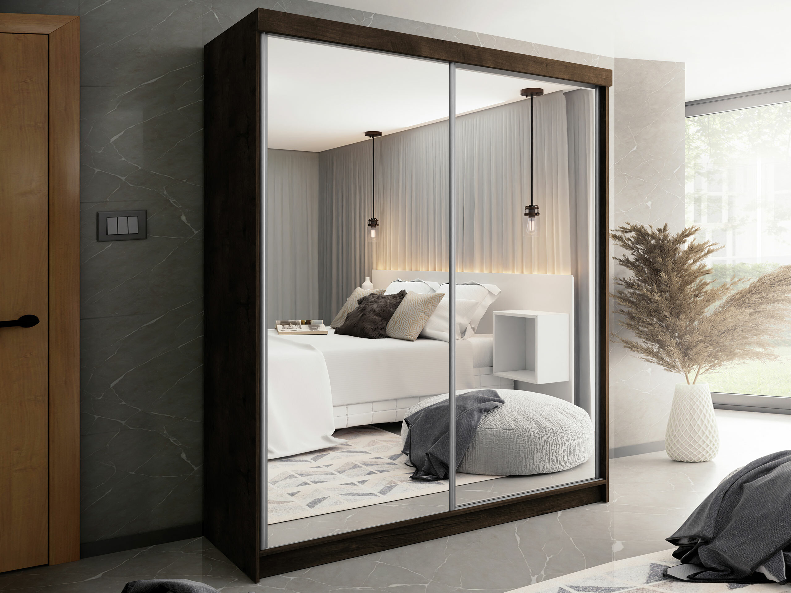 Гардероб Dover 106 (Тъмен ясен)