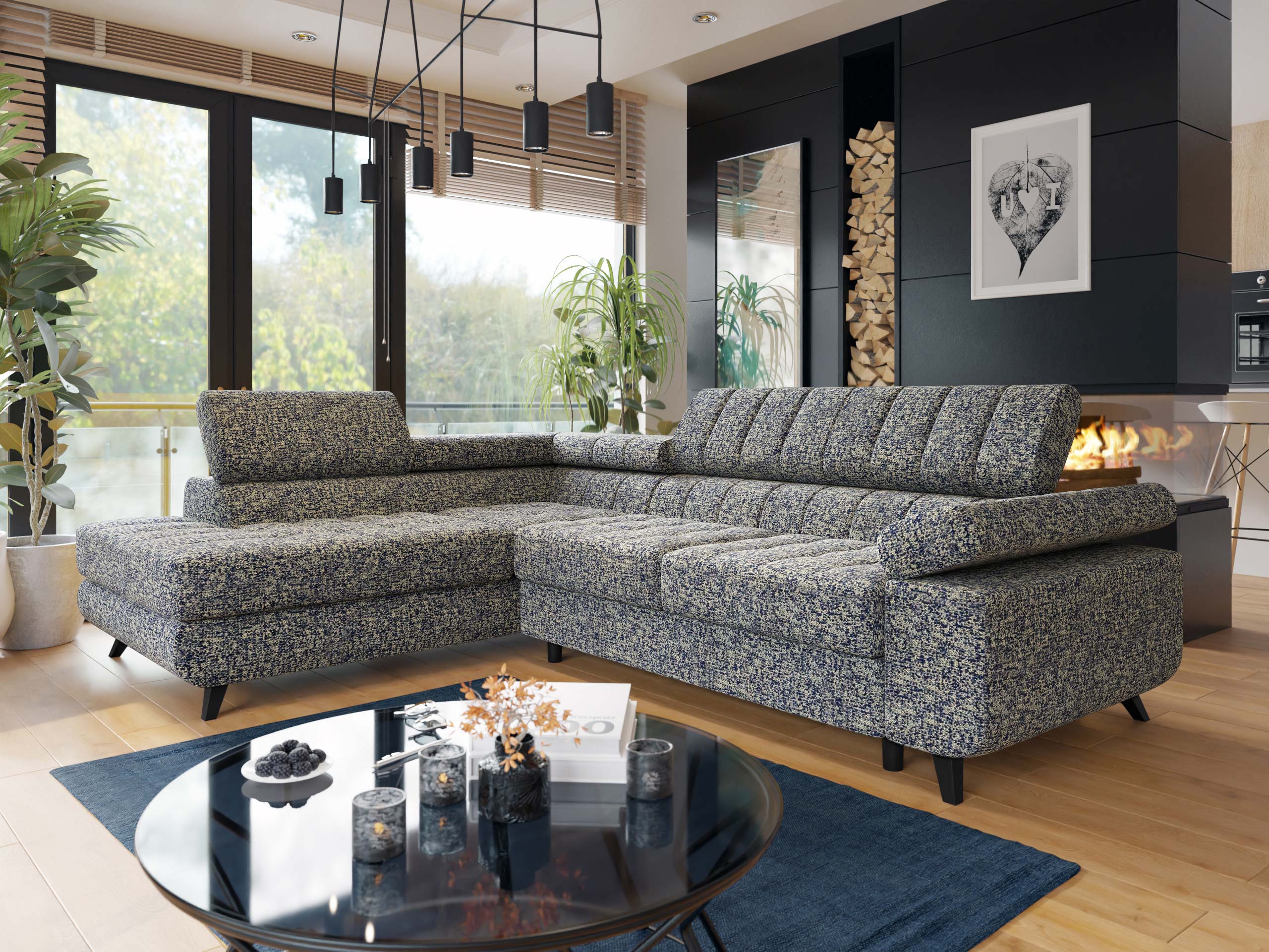 Ъглов диван Comfivo Agnus (Corbett 78)