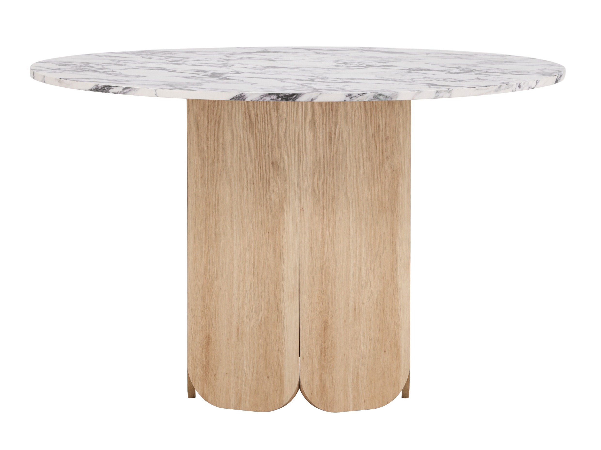 Маса Dallas 4894 (Сив мрамор + Светлокафяво)