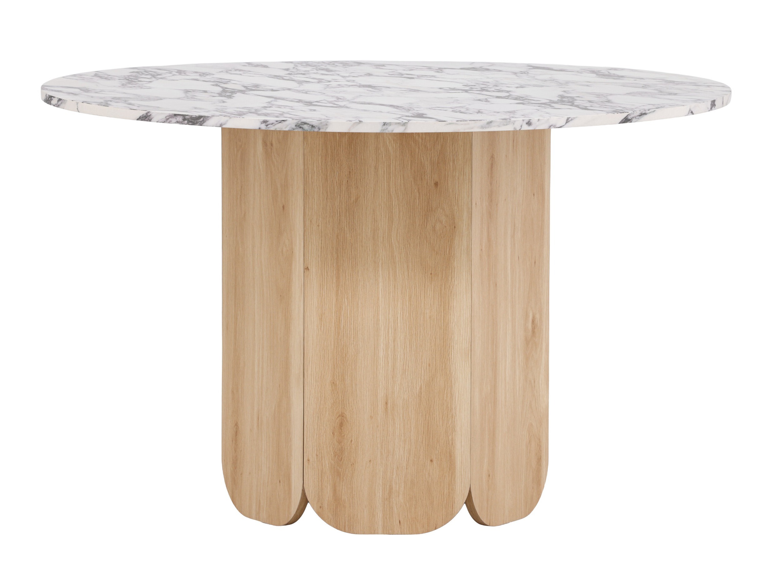 Маса Dallas 4894 (Сив мрамор + Светлокафяво)