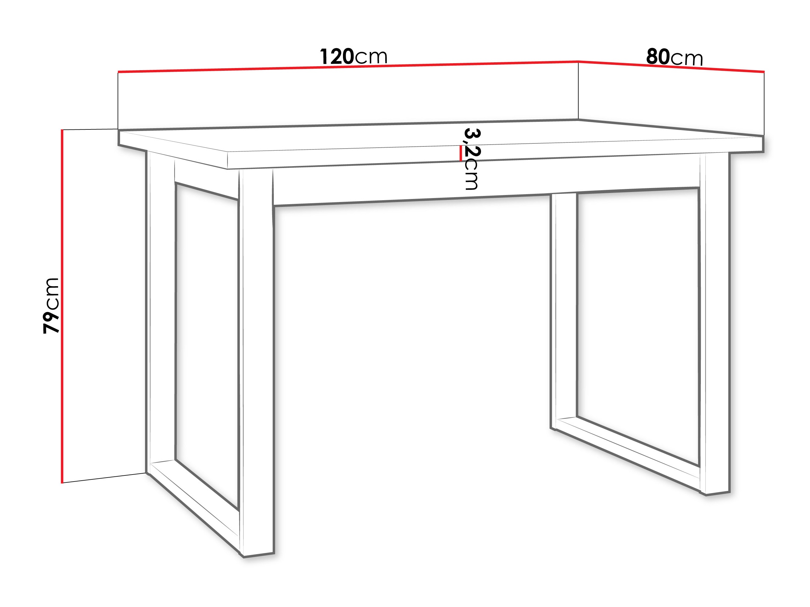 Маса Victorville 378 (Дъб уотан + Черен)