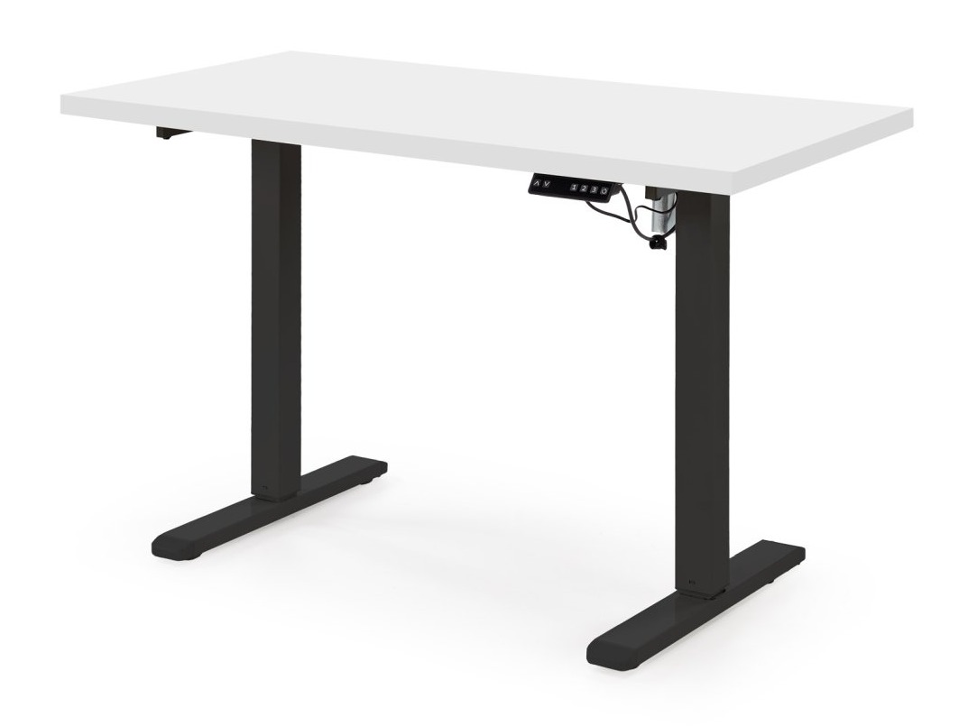 Офис бюро с регулируема височина Houston 1942 (Бял + Черен)