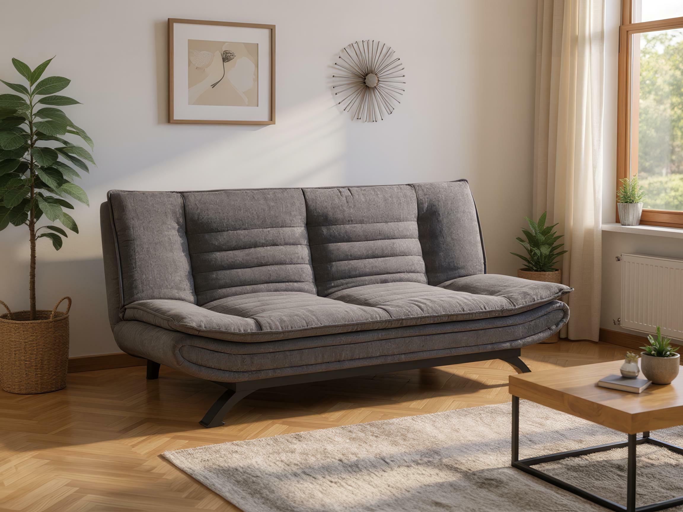 Разтегателен диван Norsica 279 (Тъмно сив)