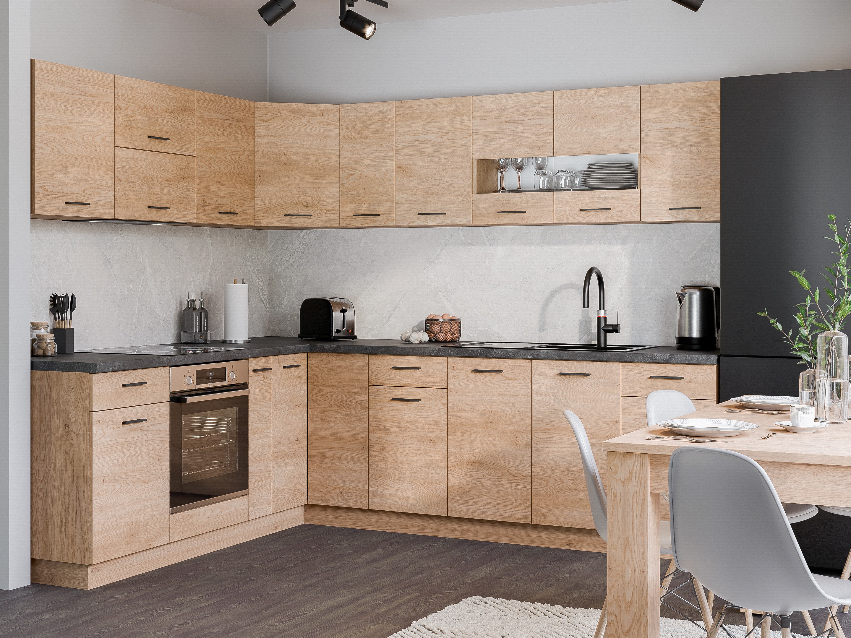 Модулен окачен ъглов шкаф Ati Torro 110