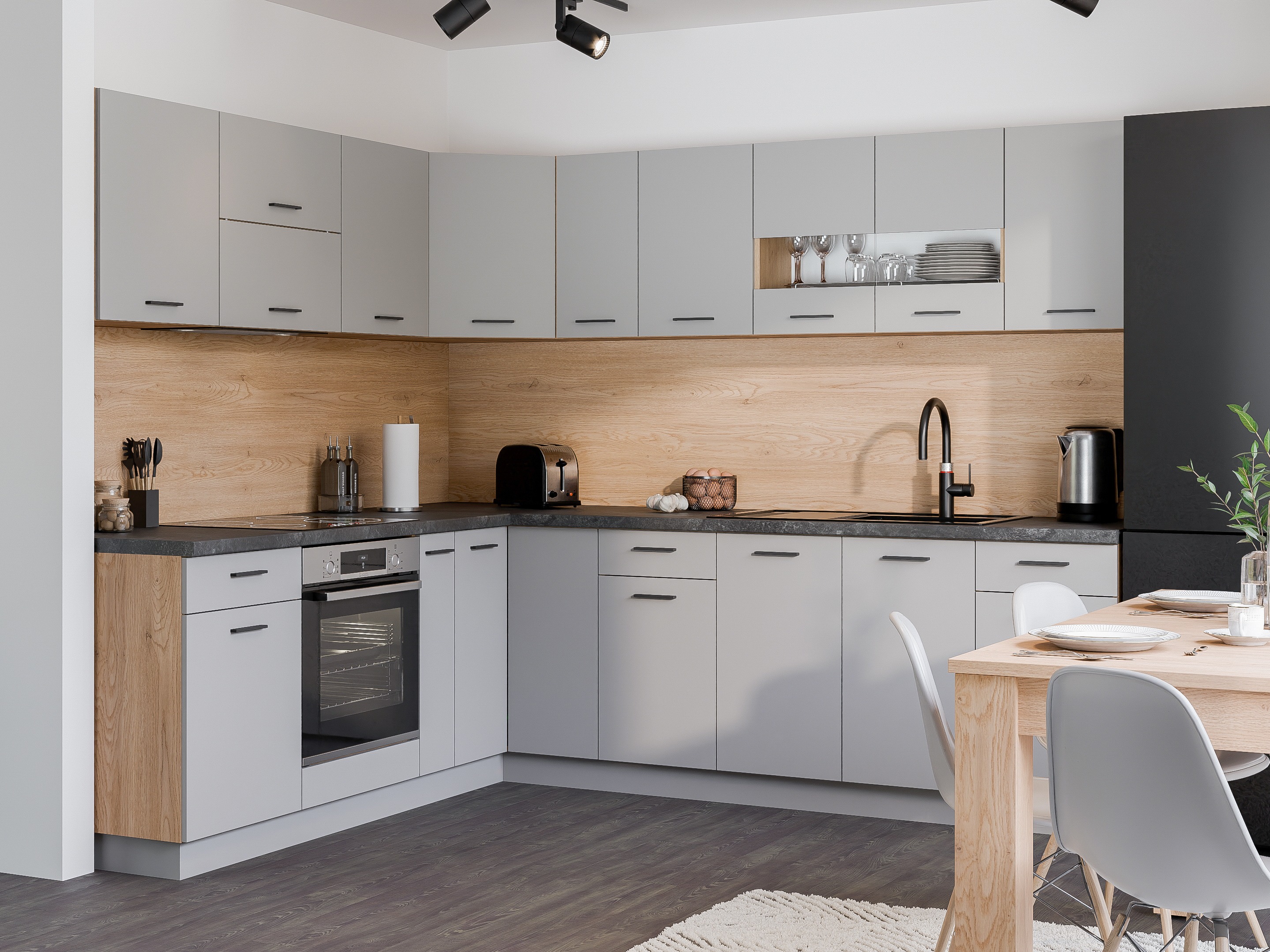 Модулен окачен шкаф Ati Grey 120