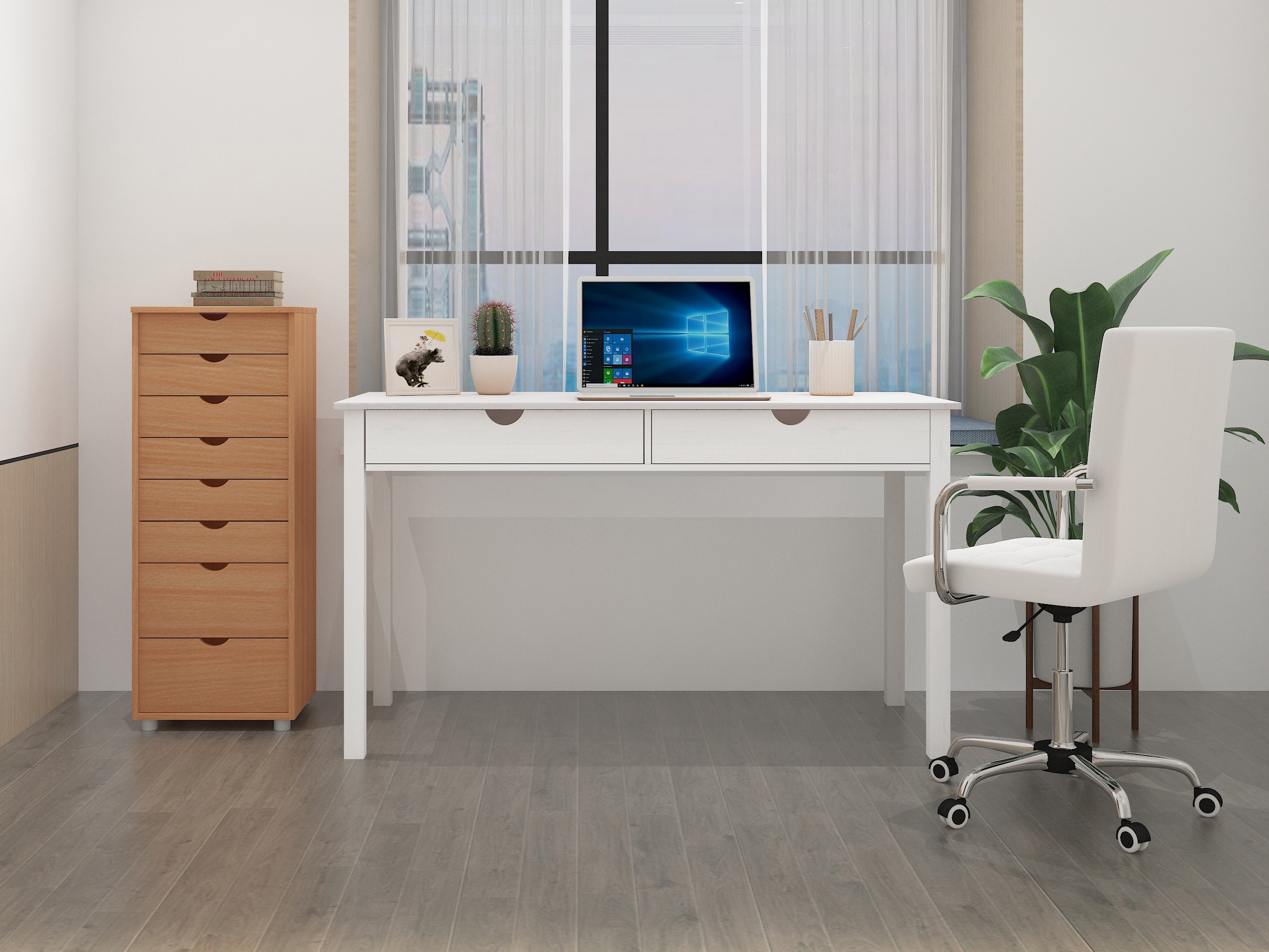 Офис бюро Denton 134 (Бял)