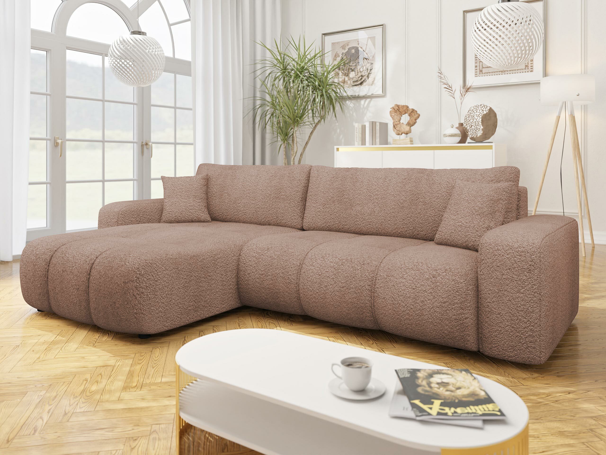 Ъглов диван Comfivo Laurus I (Coral 45)