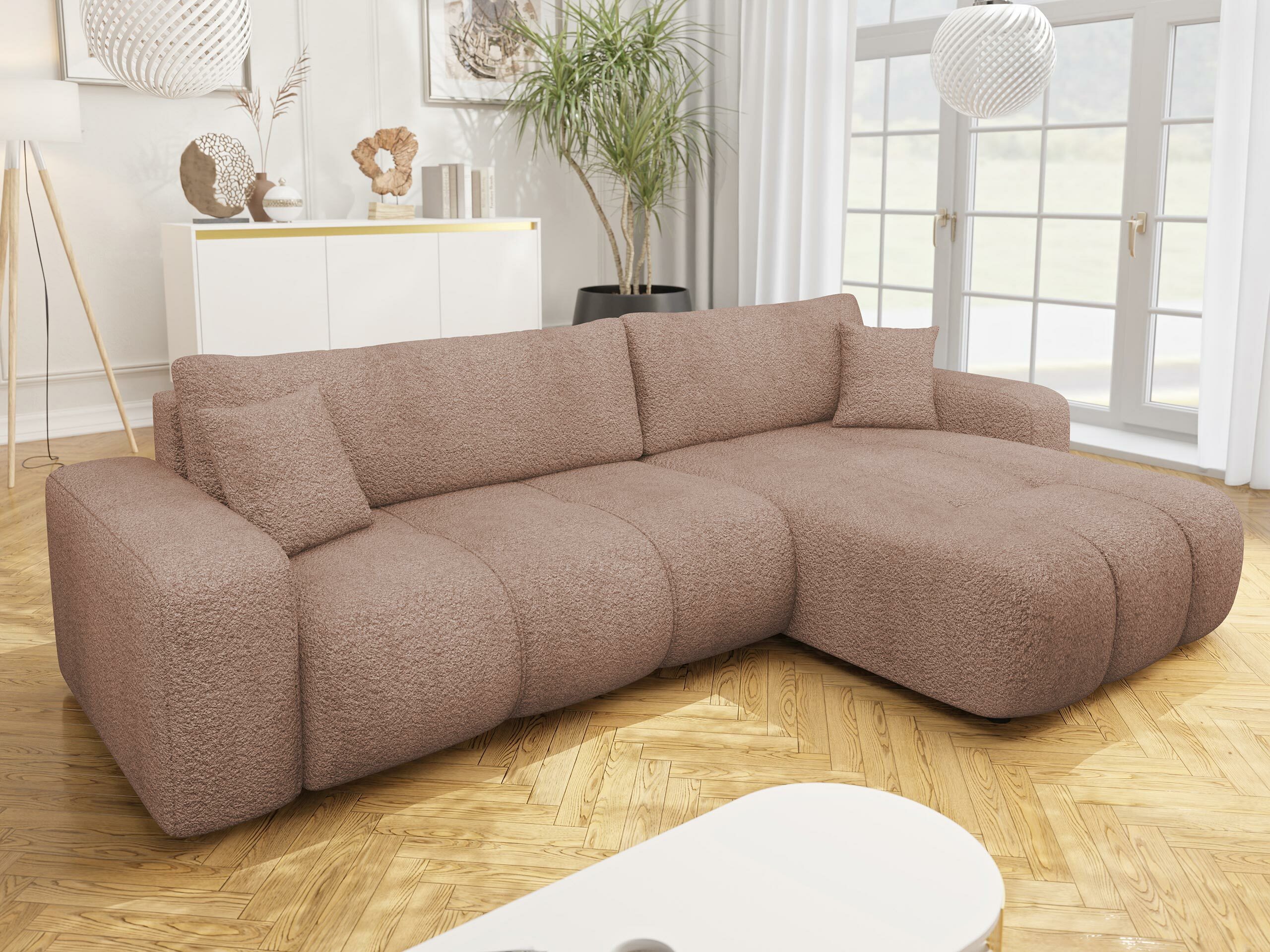 Ъглов диван Comfivo Laurus I (Coral 45)