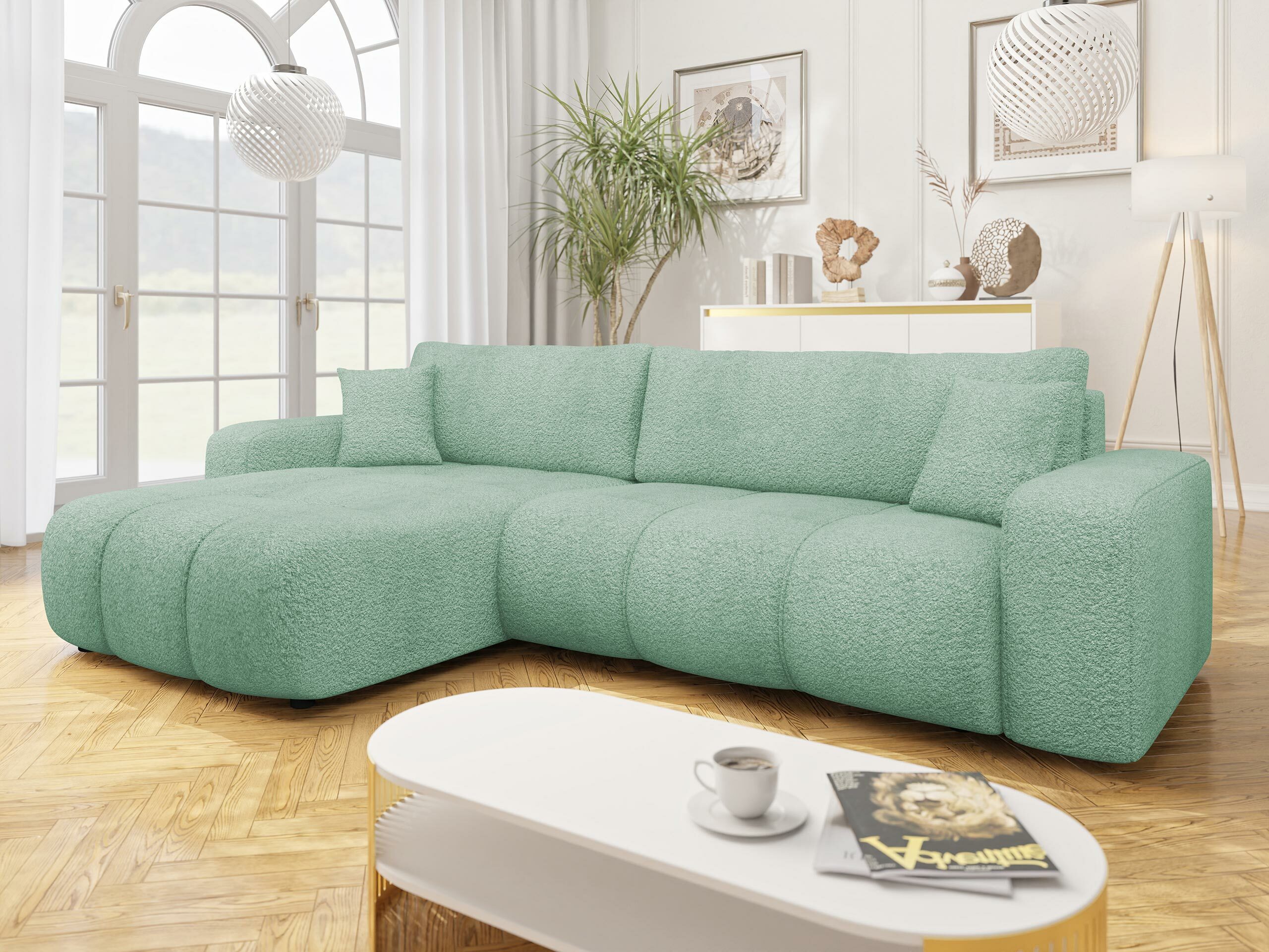 Ъглов диван Comfivo Laurus I (Coral 55)