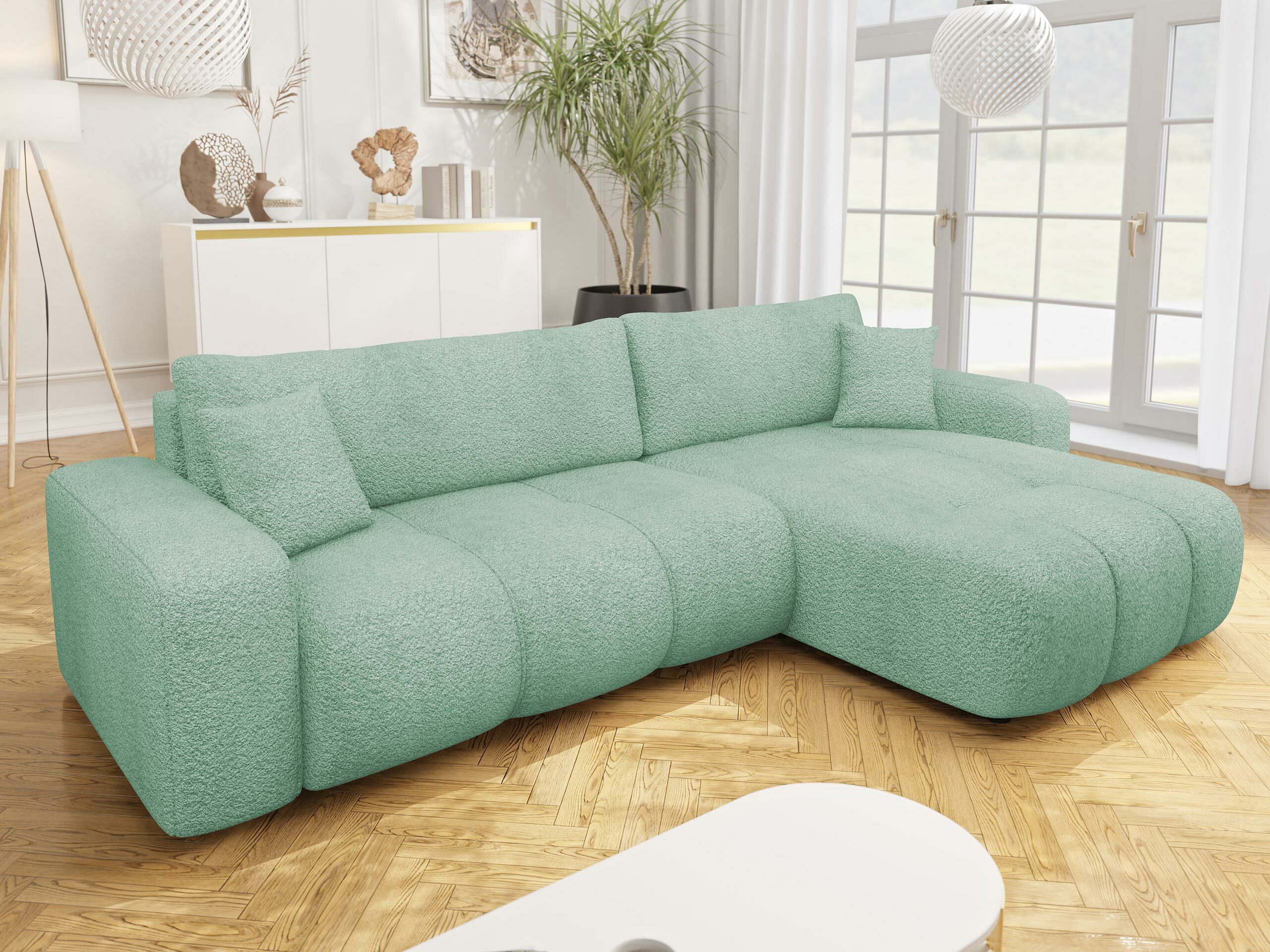 Ъглов диван Comfivo Laurus I (Coral 55)