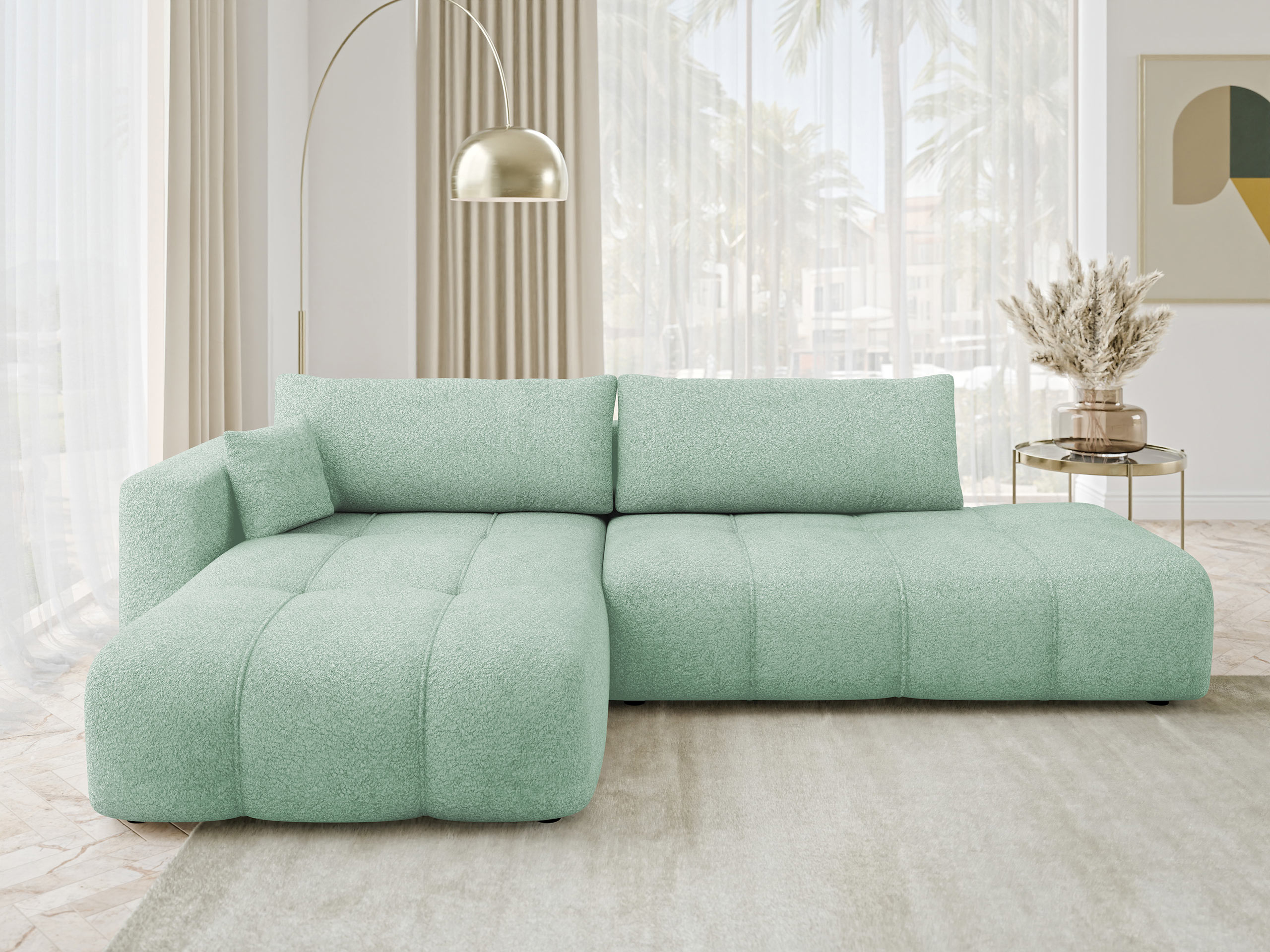 Ъглов диван Comfivo Laurus III (Coral 55)