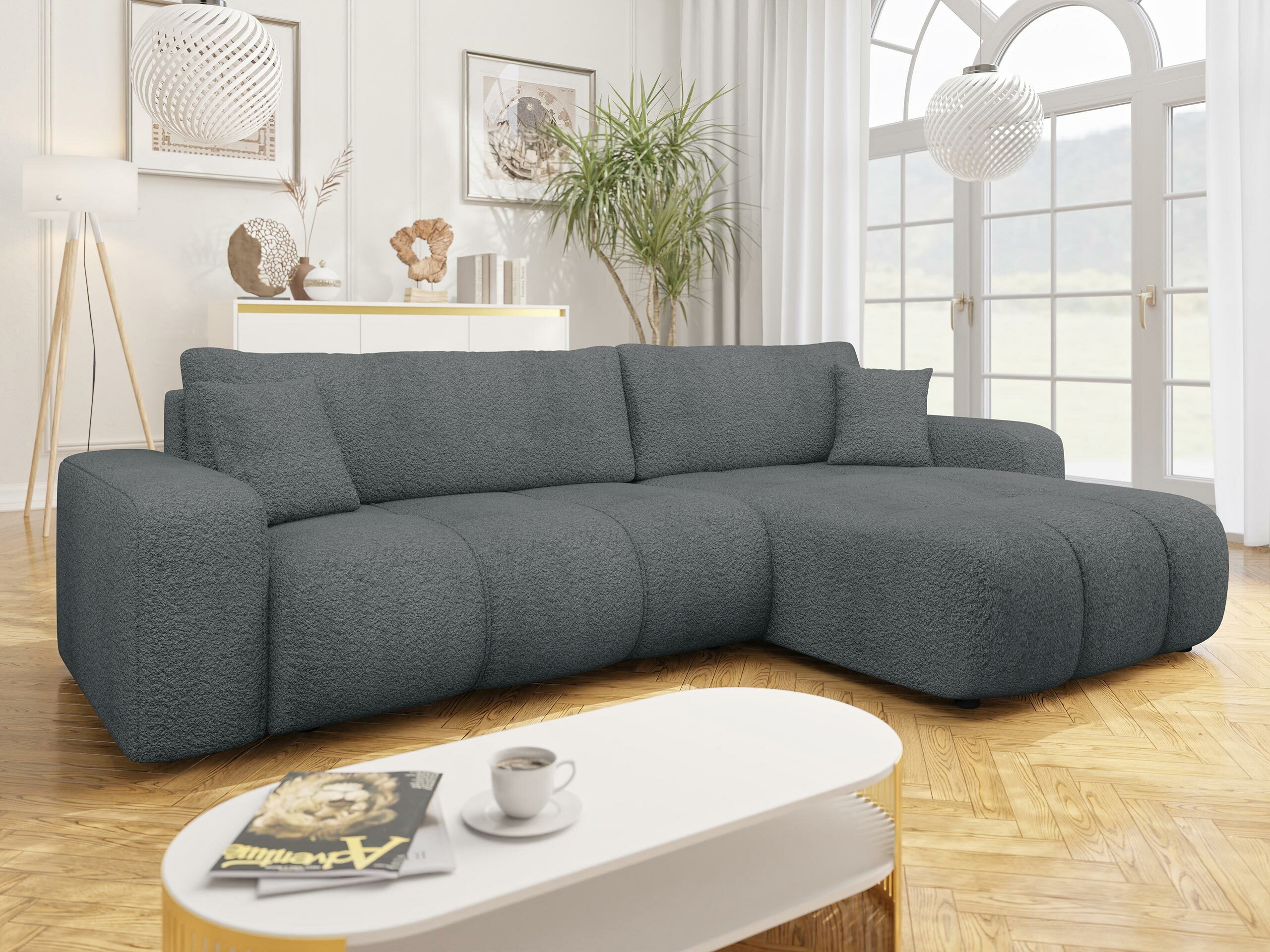 Ъглов диван Comfivo Laurus I (Coral 80)