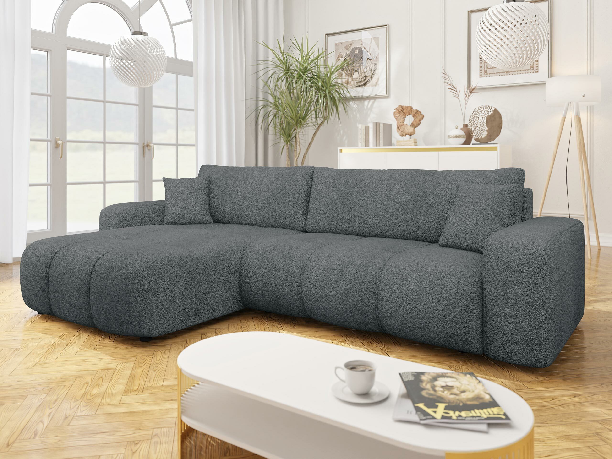 Ъглов диван Comfivo Laurus I (Coral 80)