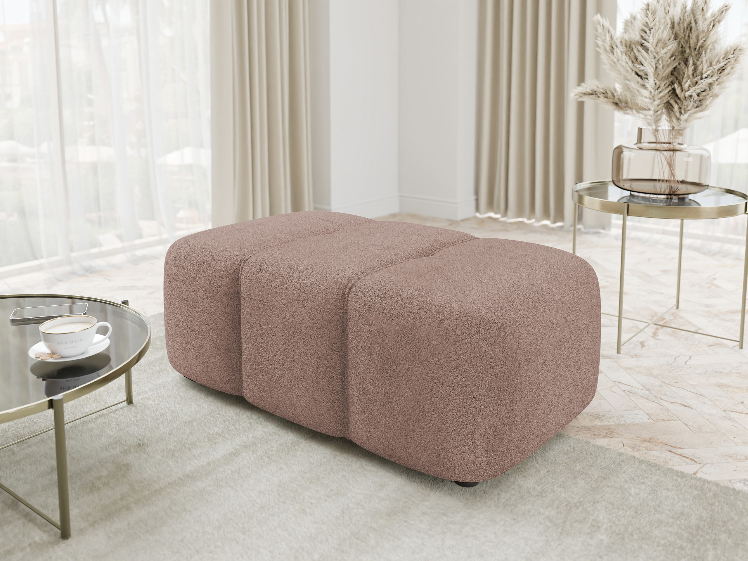 Тапицирана пейка Comfivo 472 (Coral 45)