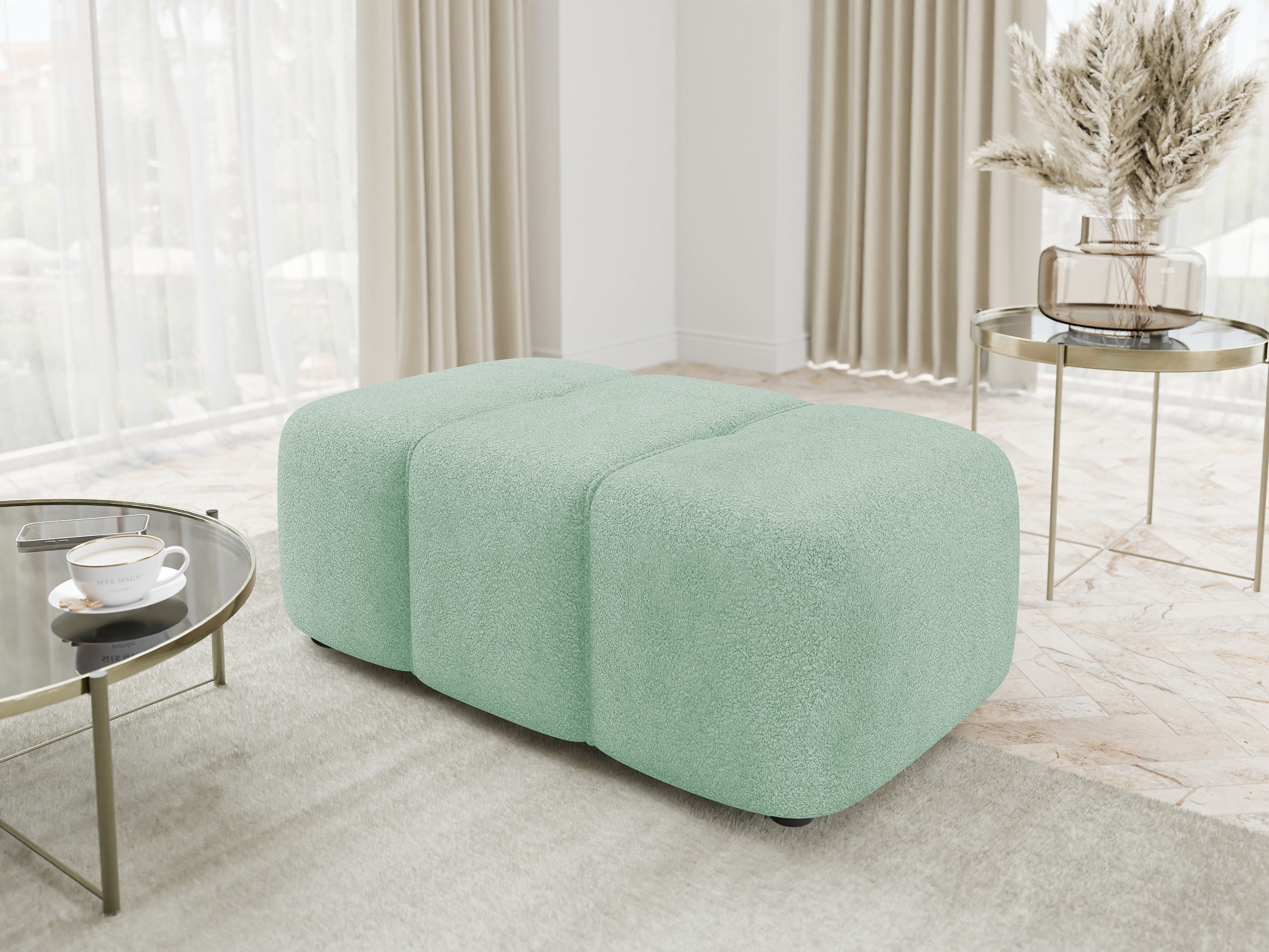 Тапицирана пейка Comfivo Laurus (Coral 55)