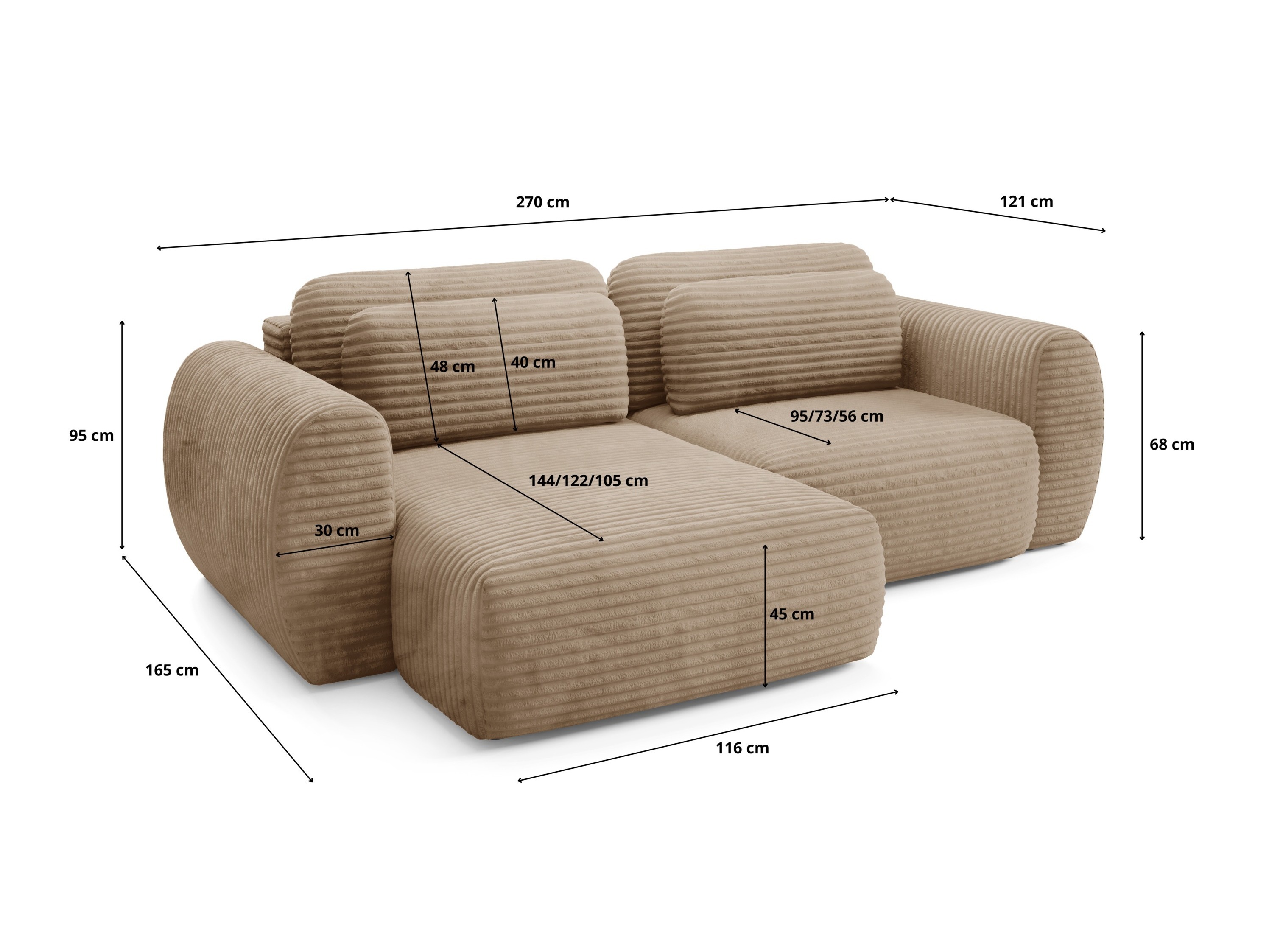 Ъглов диван Franklin 192 (Ambience 19)