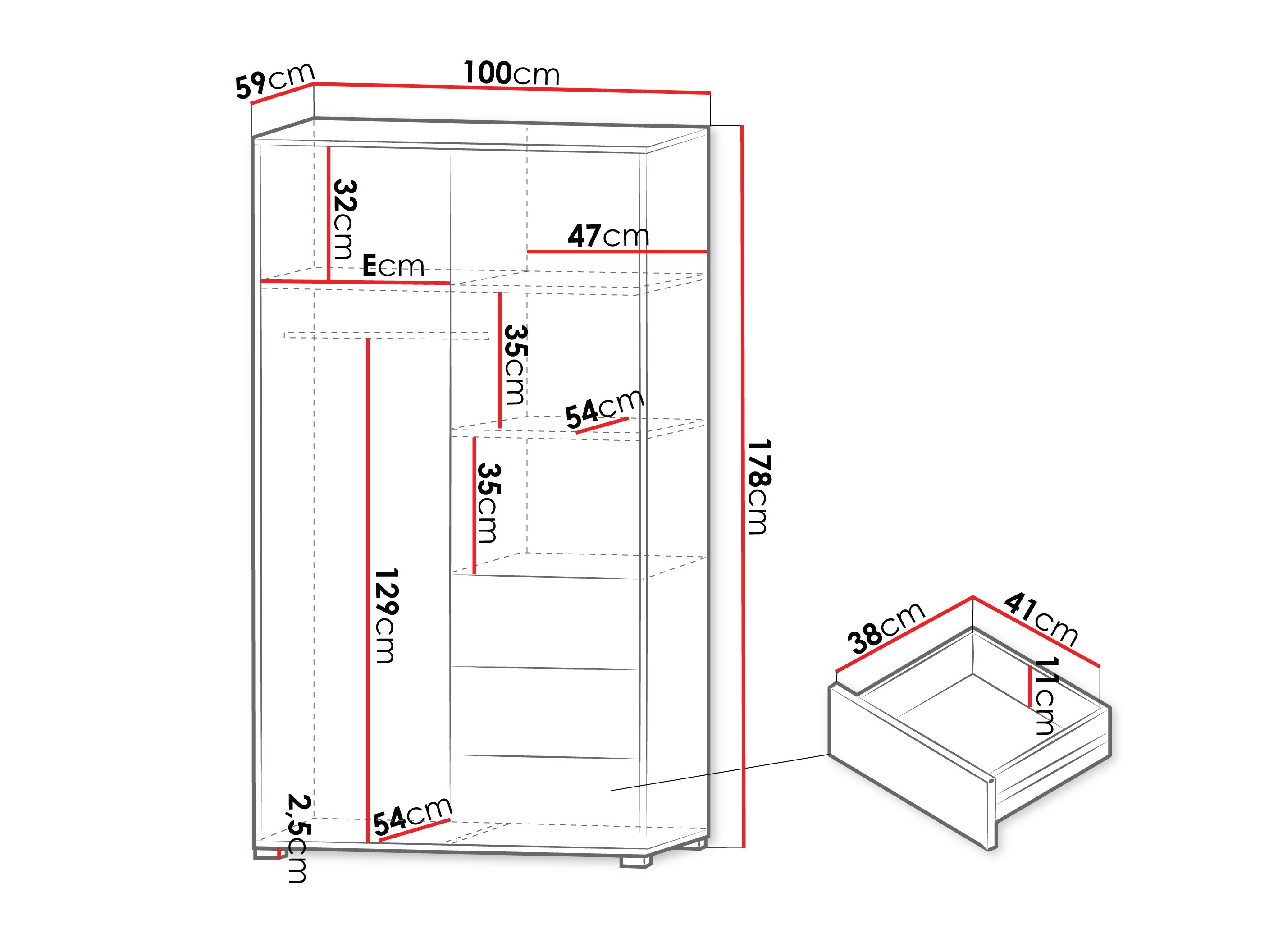 Гардероб Comfivo Tutela (Кашмир)