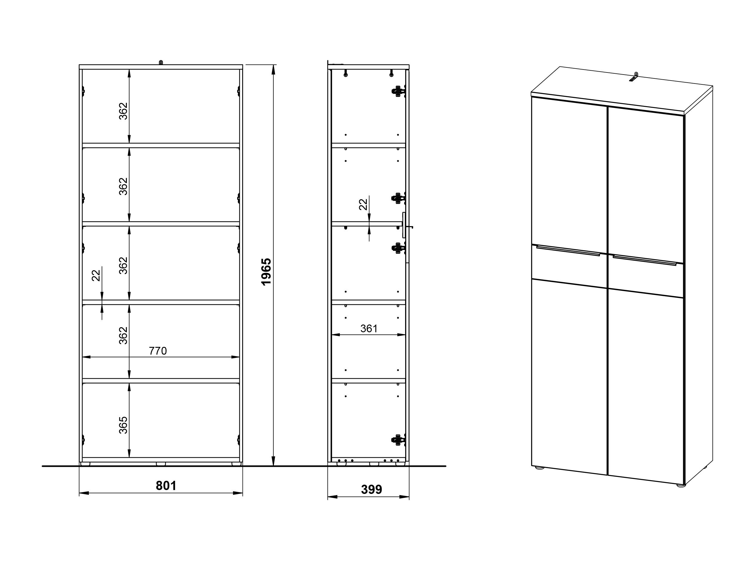 Комплект за домашен офис Elbcali 106