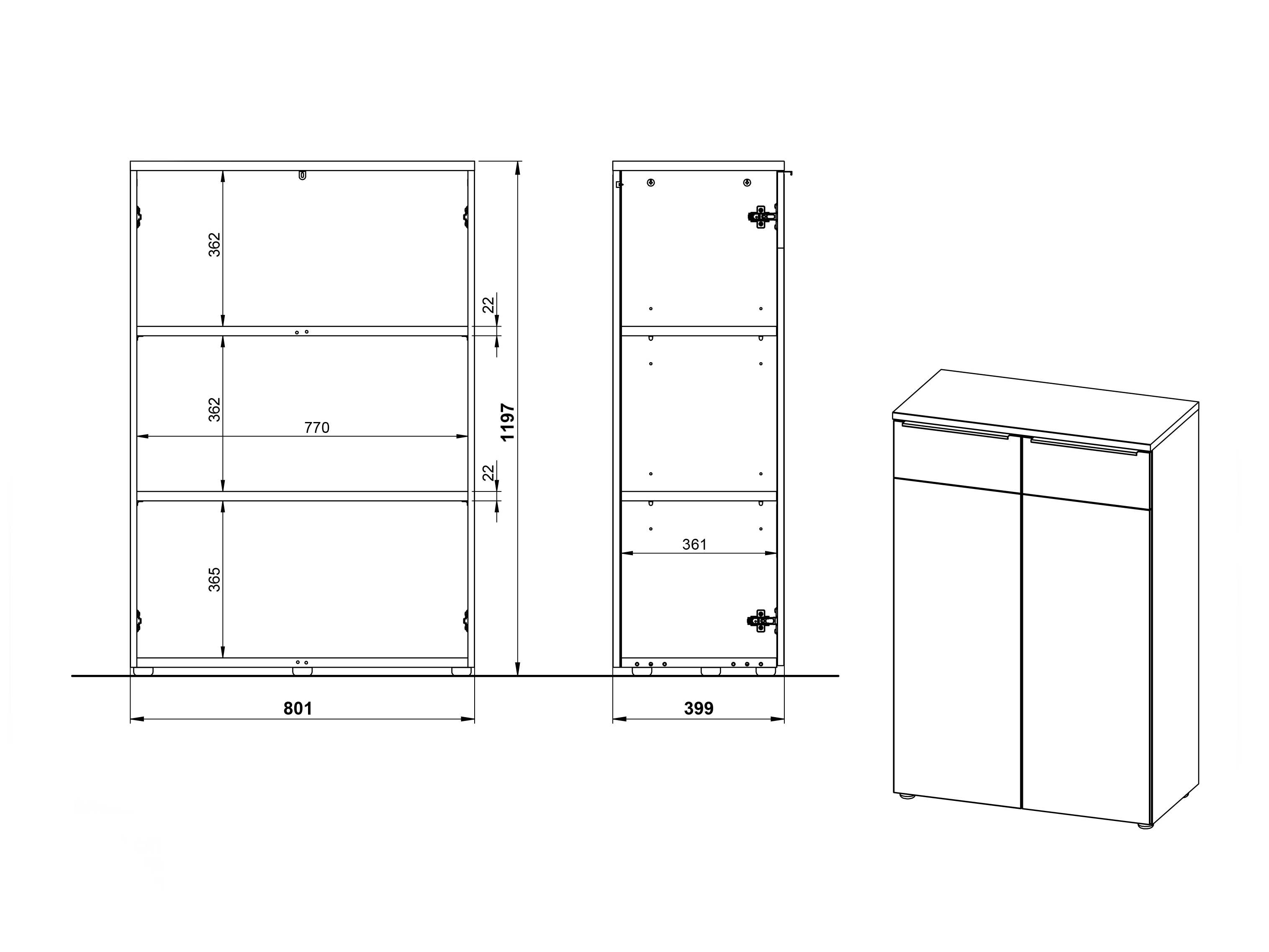 Комплект за домашен офис Elbcali 106