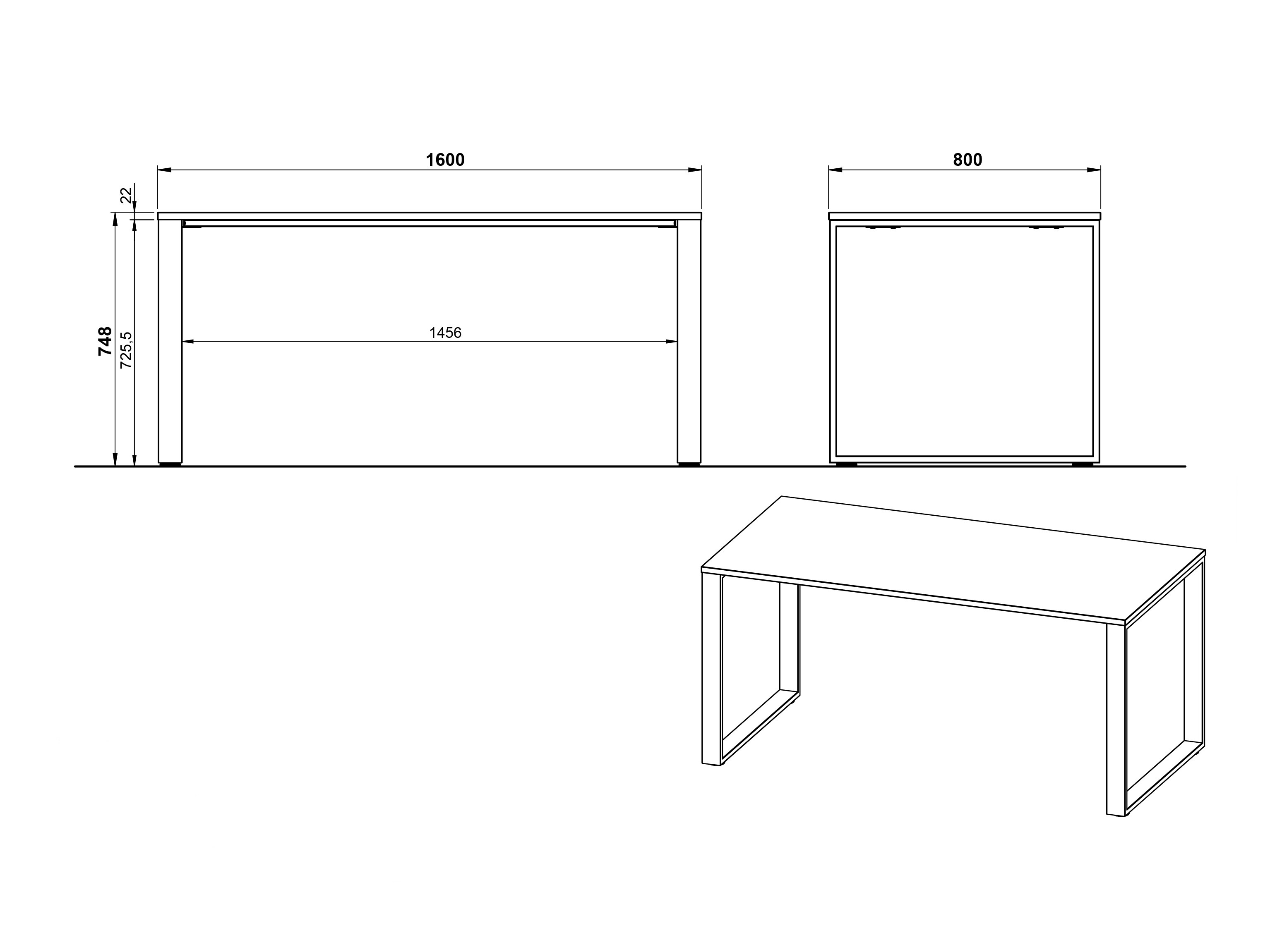 Комплект за домашен офис Elbcali 106