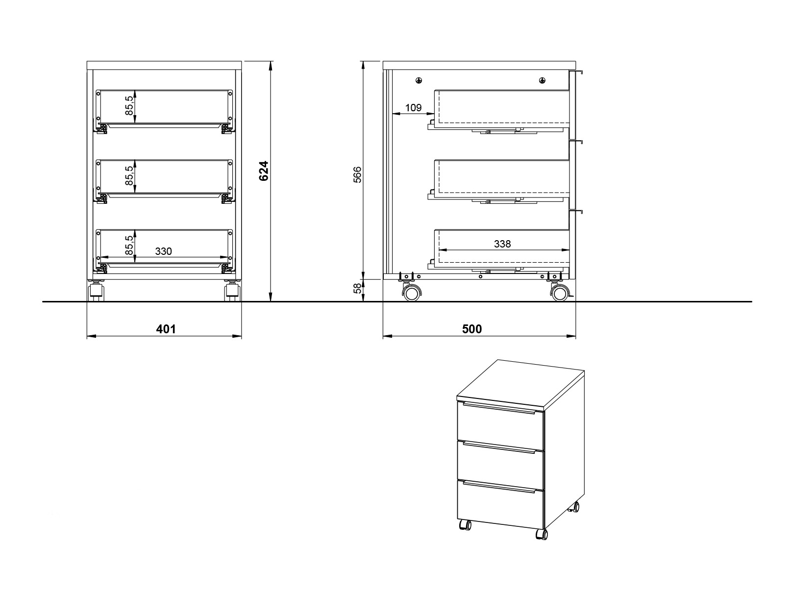 Комплект за домашен офис Elbcali 106