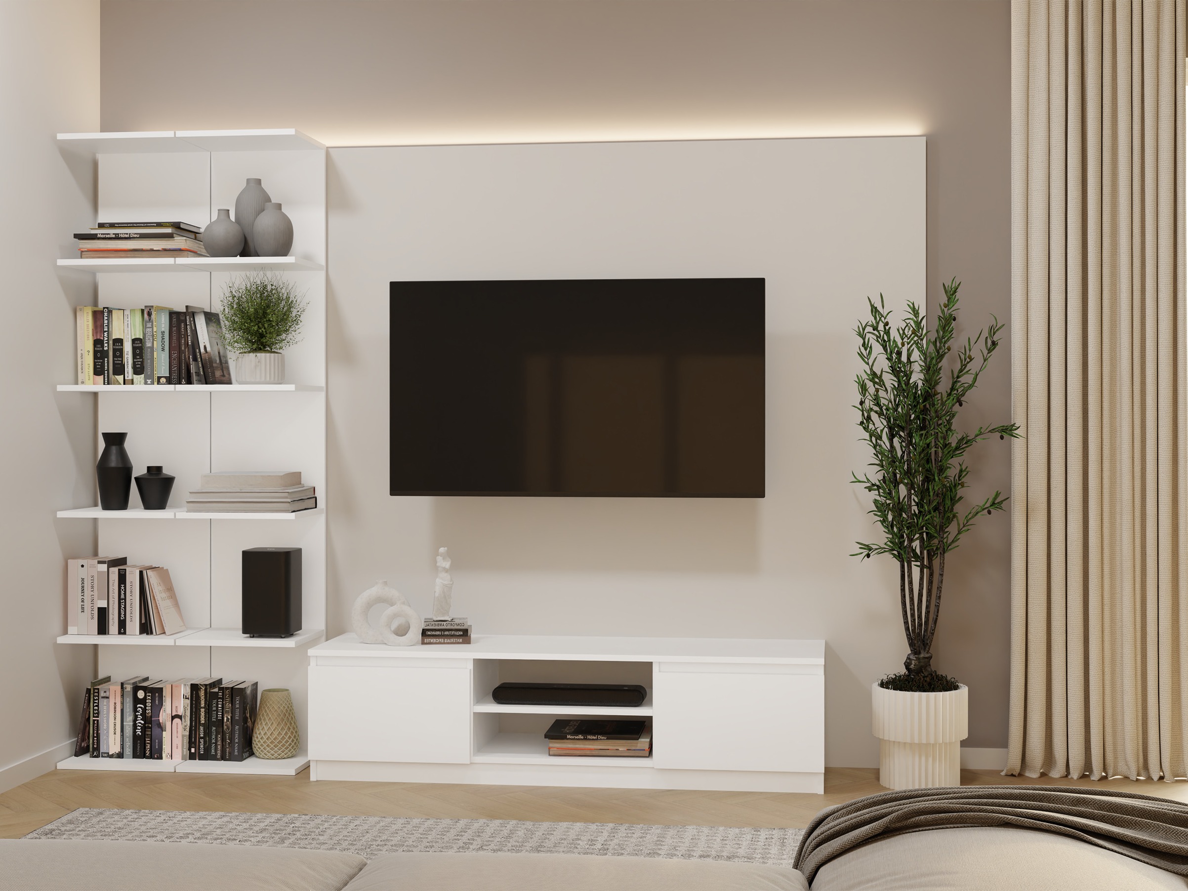 Комплект стенни етажерки Mandeville 333