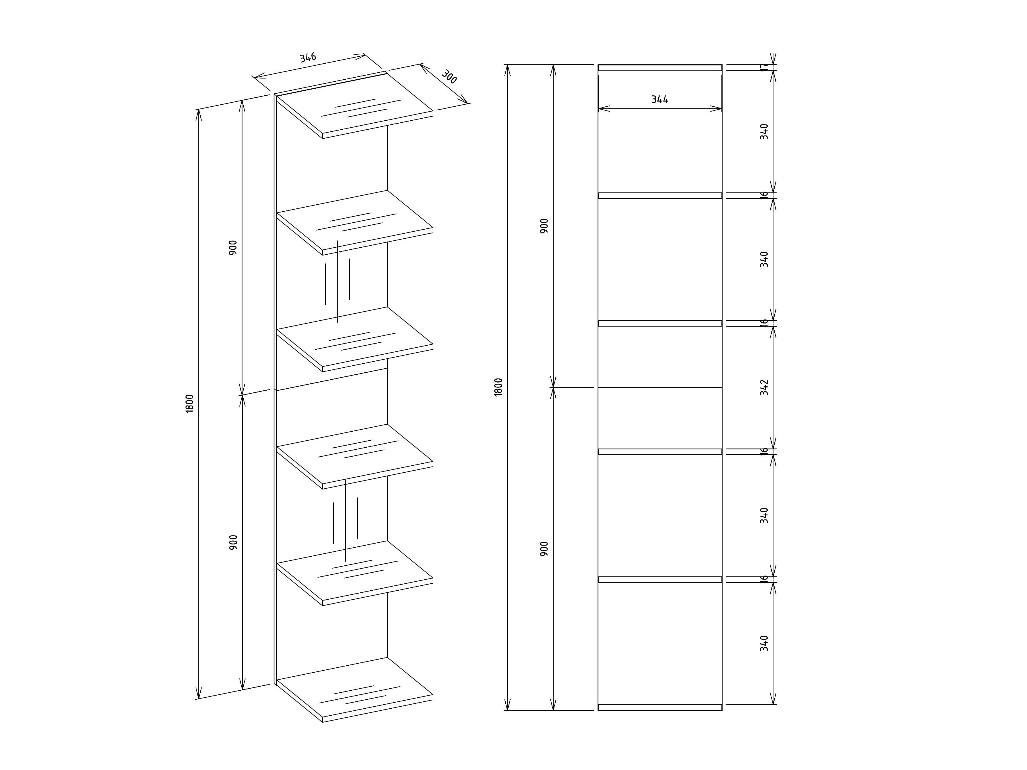 Етажерка Mandeville 333