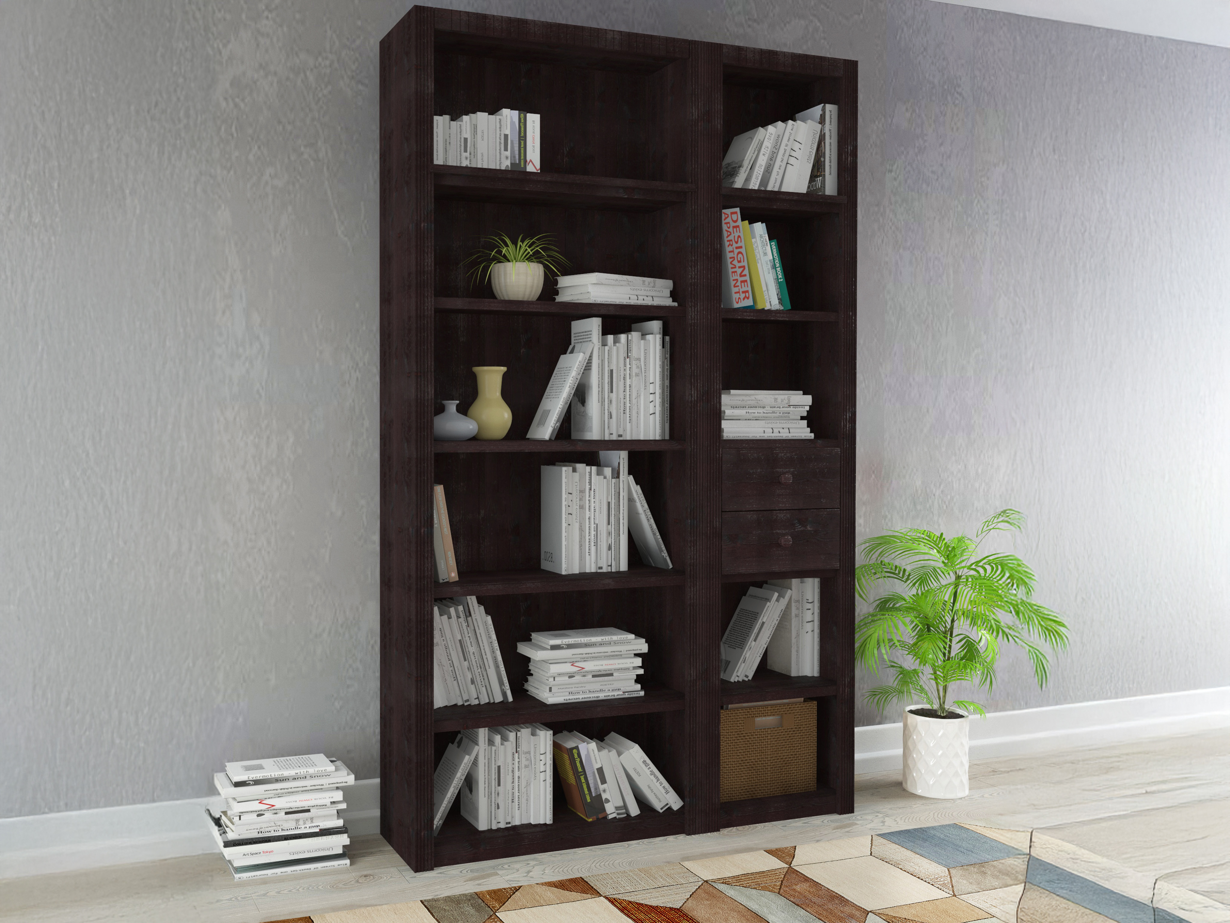 Комплект етажерки Orlmara 105 (Havana дъб)