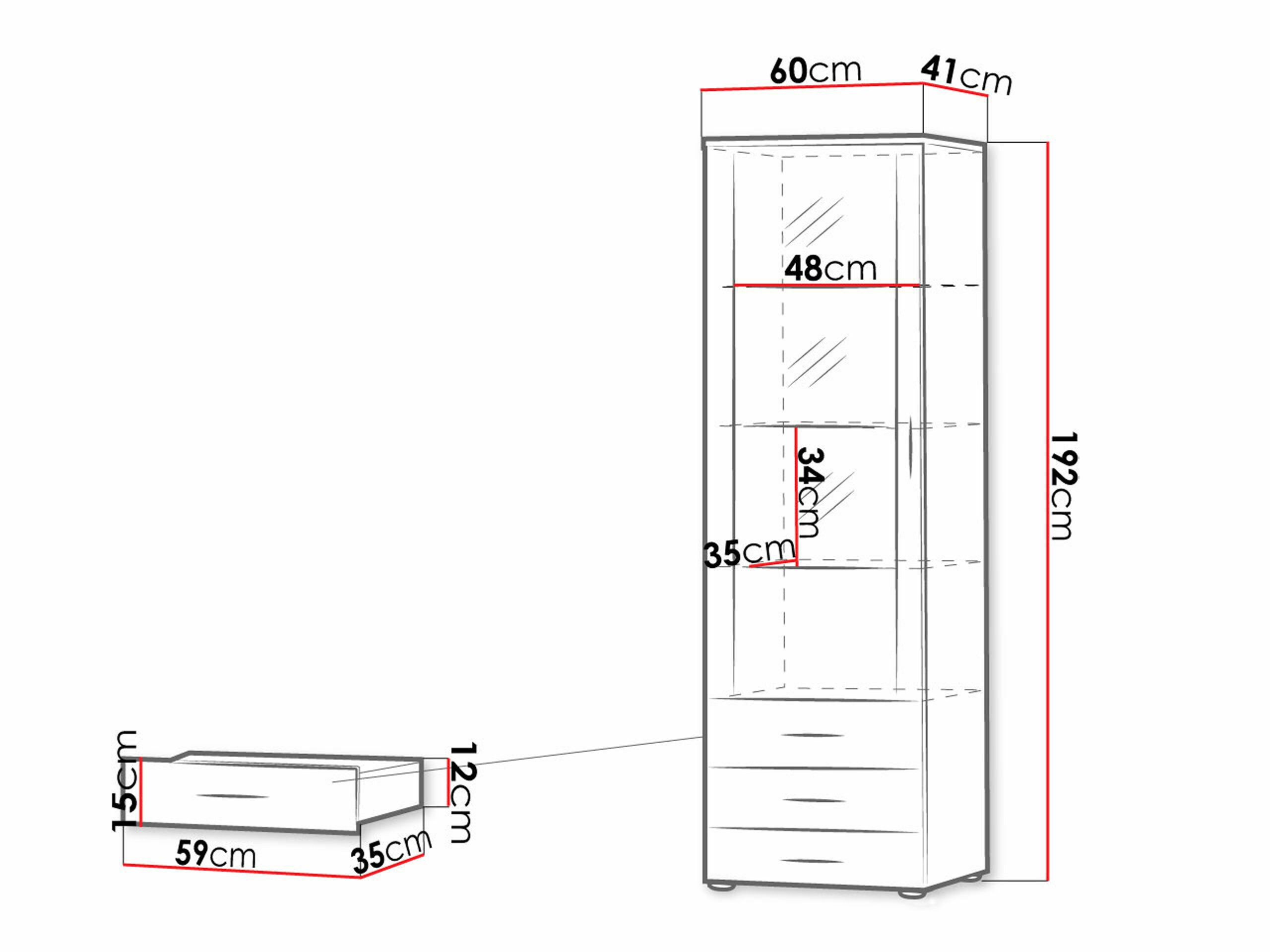 Етажерка Tornola 102 (Бял + Бял гланц)