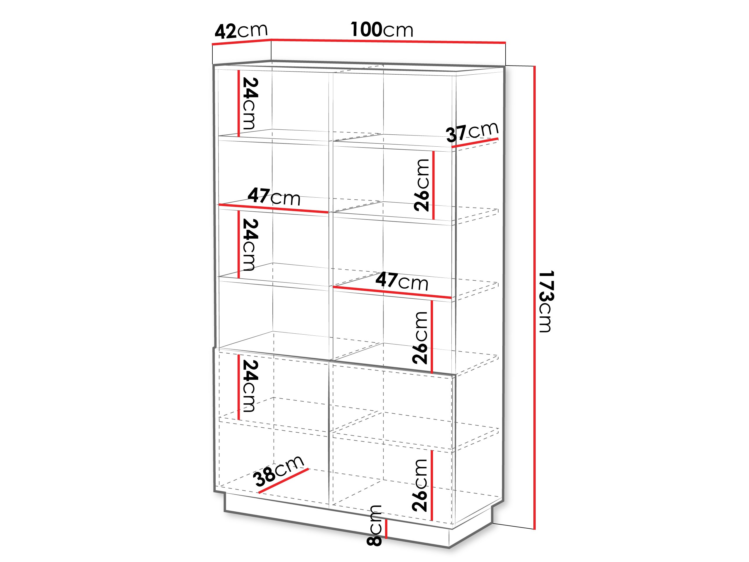 Етажерка Lingua (Бял)