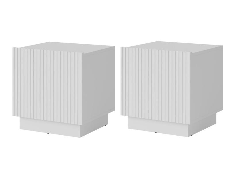 Комплект нощни шкафчета Lingua (Бял)