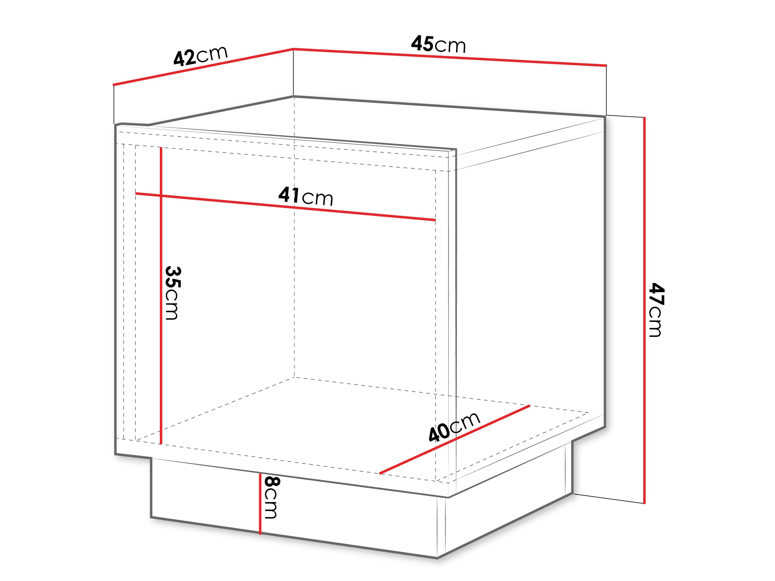Комплект нощни шкафчета Lingua (Бял)