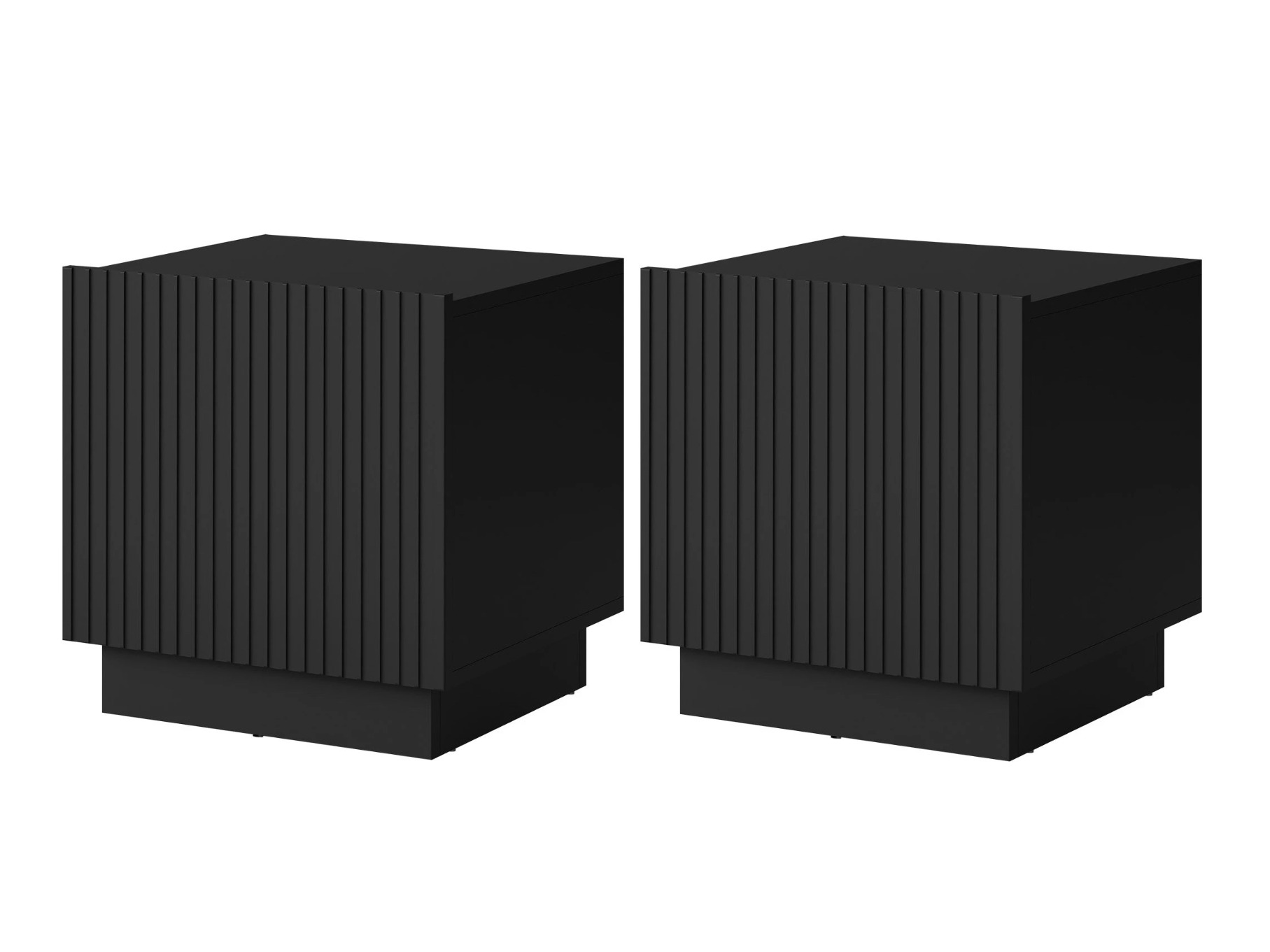 Комплект нощни шкафчета Lusonu 105 (Черен)