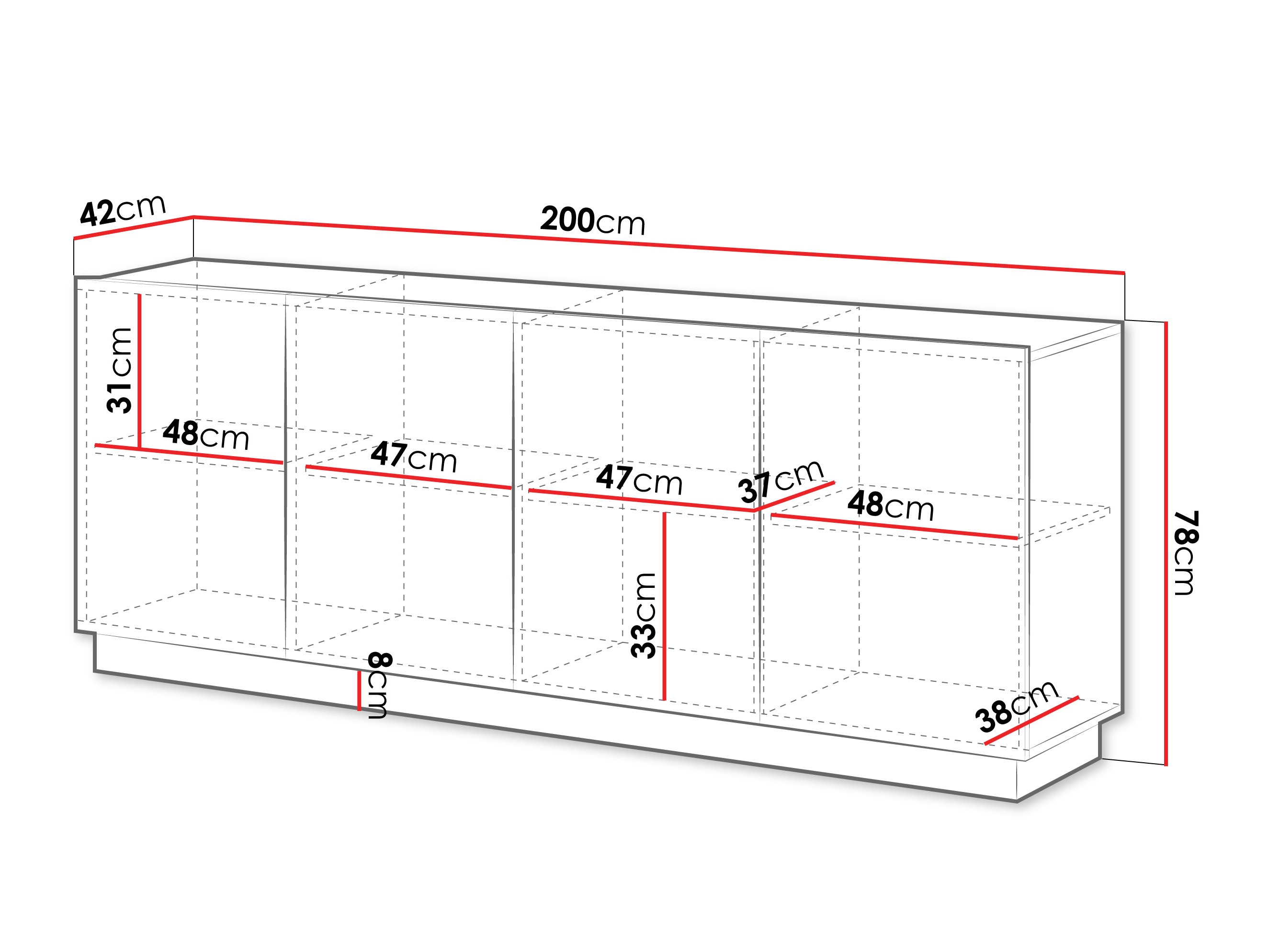Шкаф Lingua (Бял)