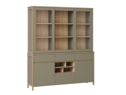 Етажерка Fermaru 100 (Пепеливо зелен + Дъб)