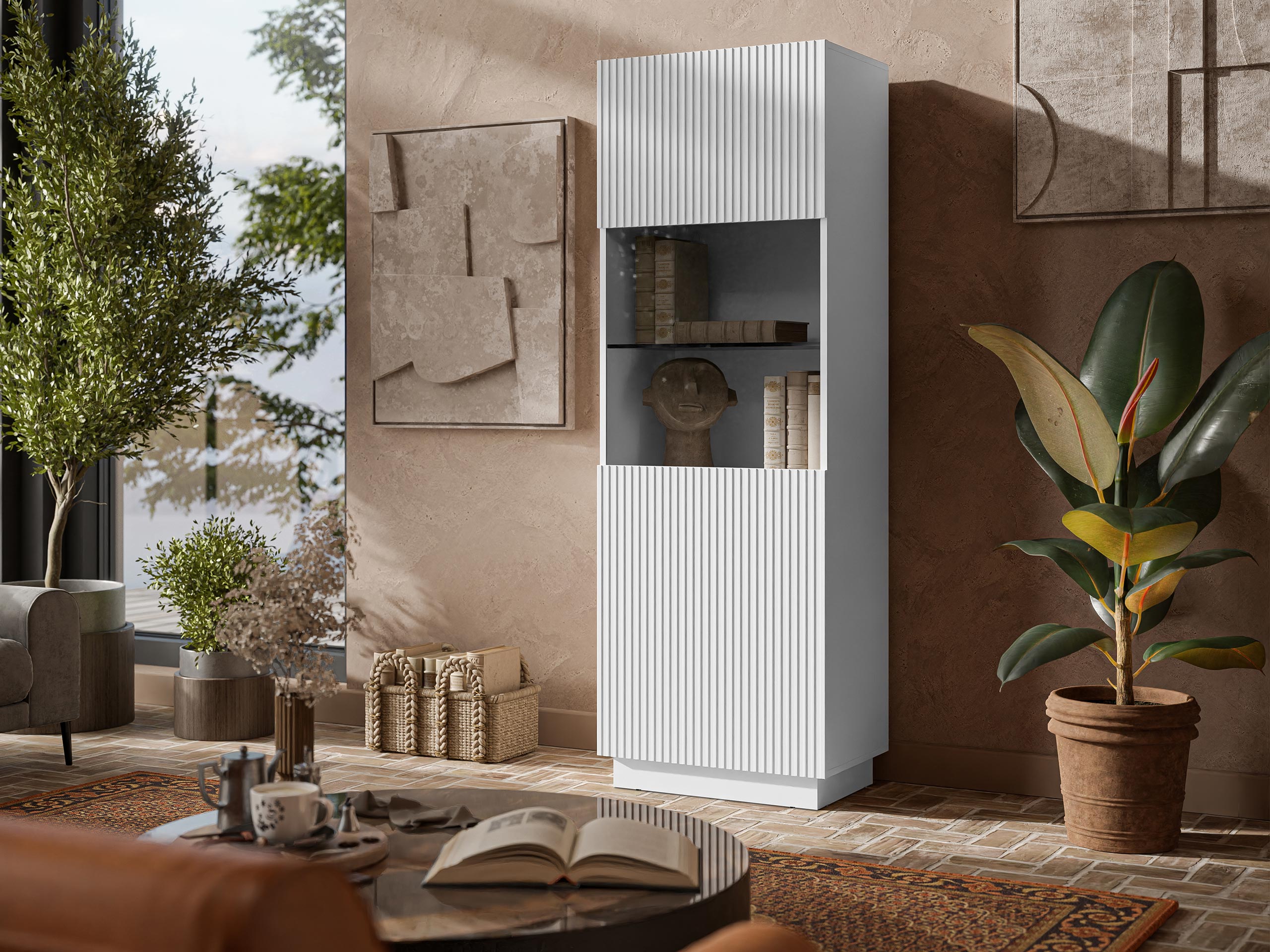 Етажерка Lingua I (Бял)