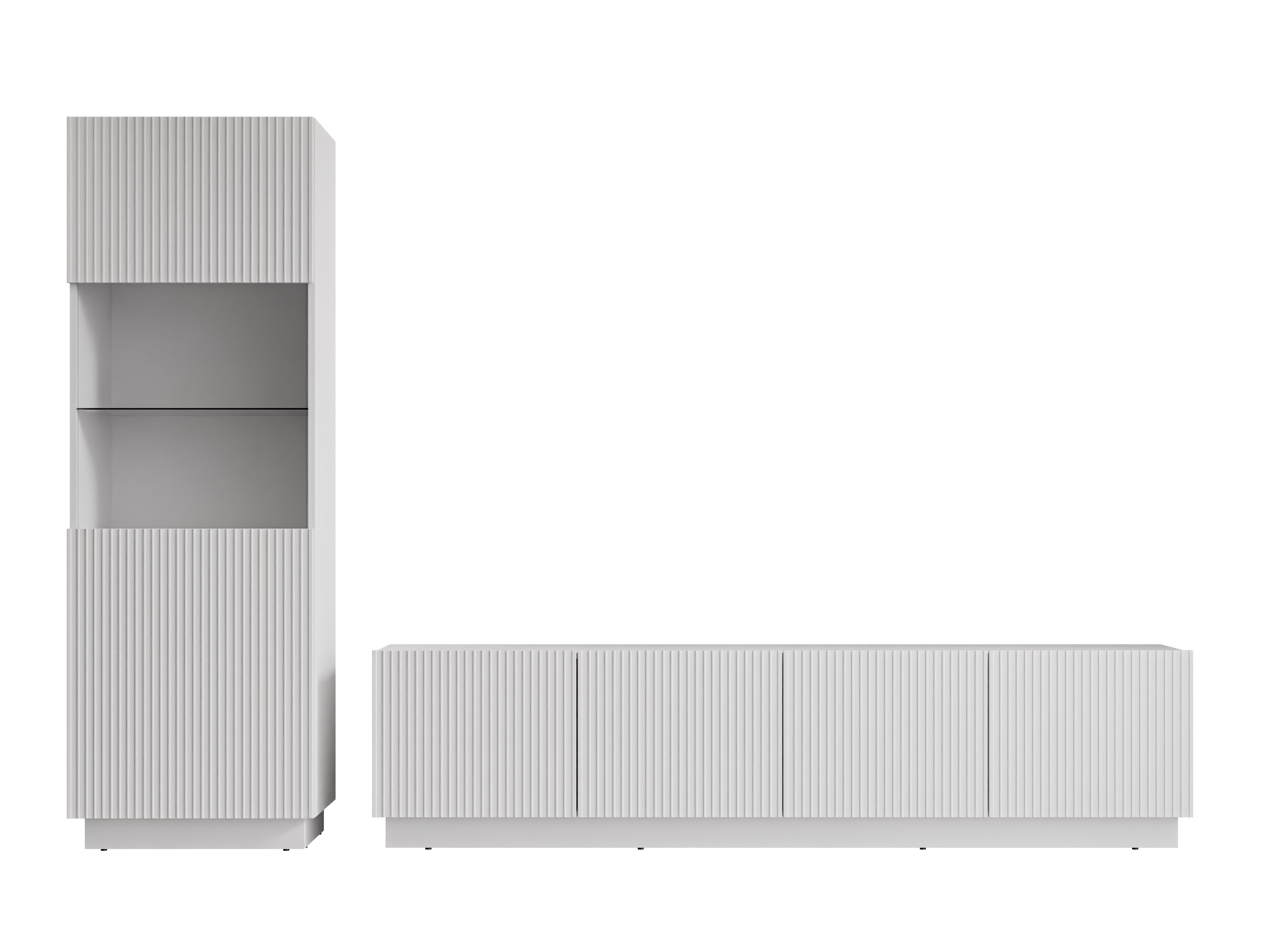 Комплект за хол Lingua (Бял)