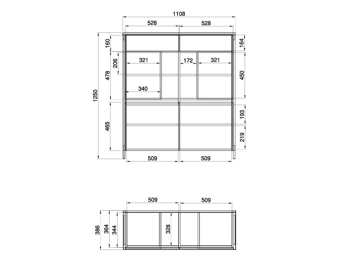 Шкаф Fermaru 106 (Пепеливо зелен + Дъб)