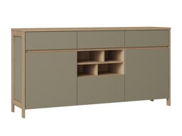 Скрин Fermaru 104 (Пепеливо зелен + Дъб)