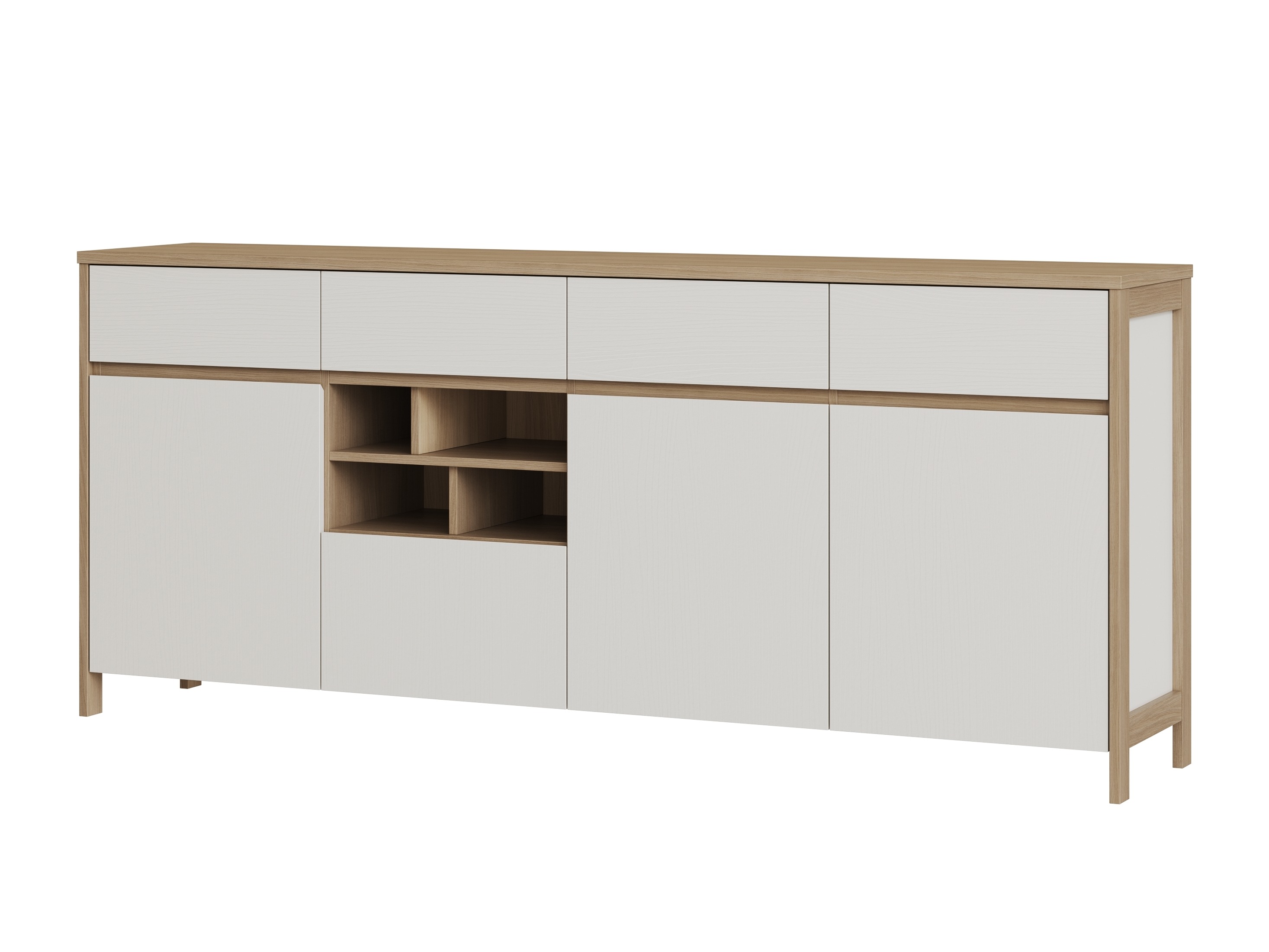 Скрин Fermaru 105 (Бял + Дъб)