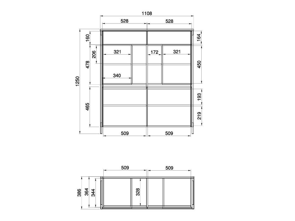 Комплект за хол Fermaru 110 (Бял + Дъб)
