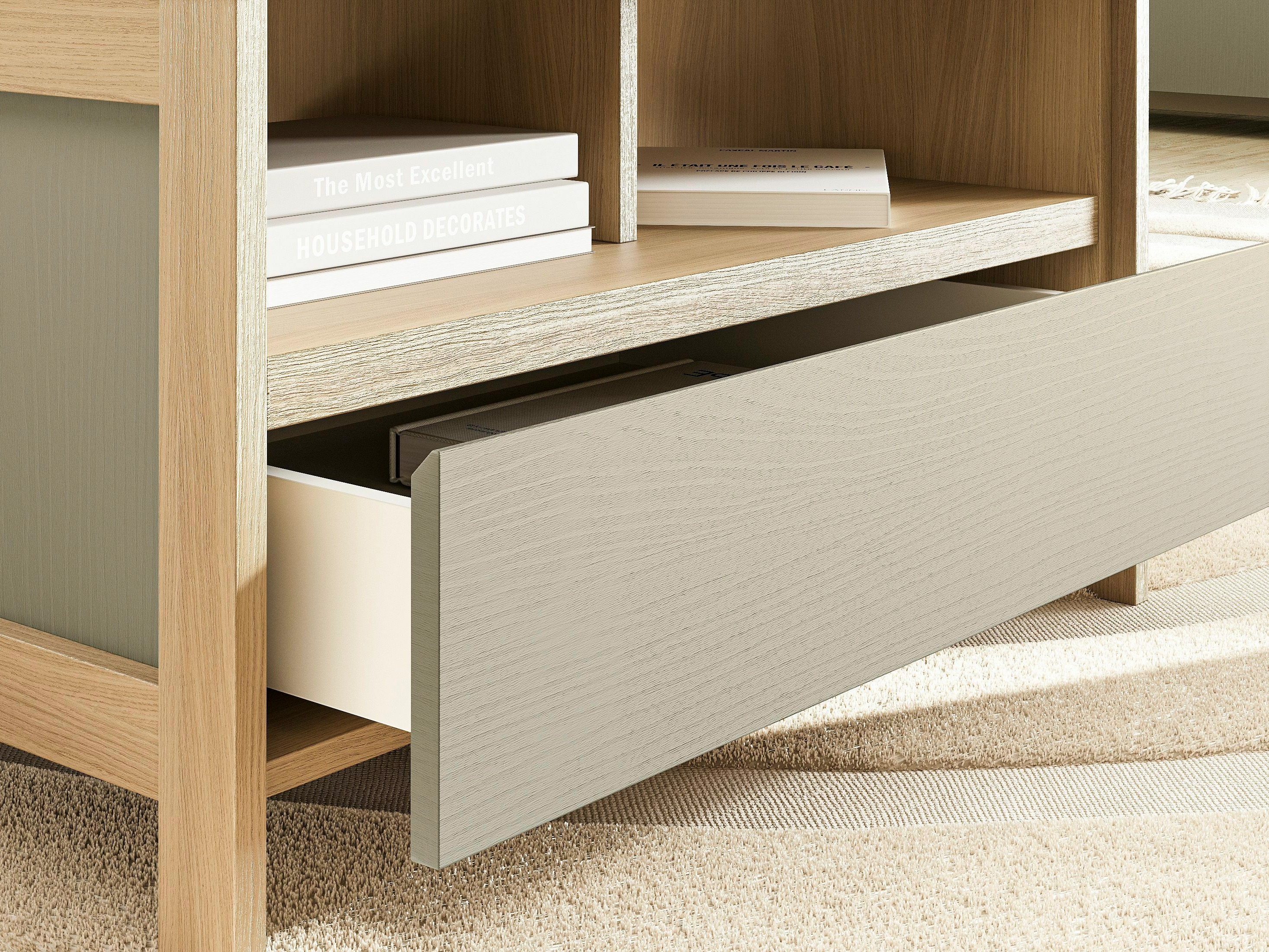 Масичка за кафе Fermaru 107 (Пепеливо зелен + Дъб)