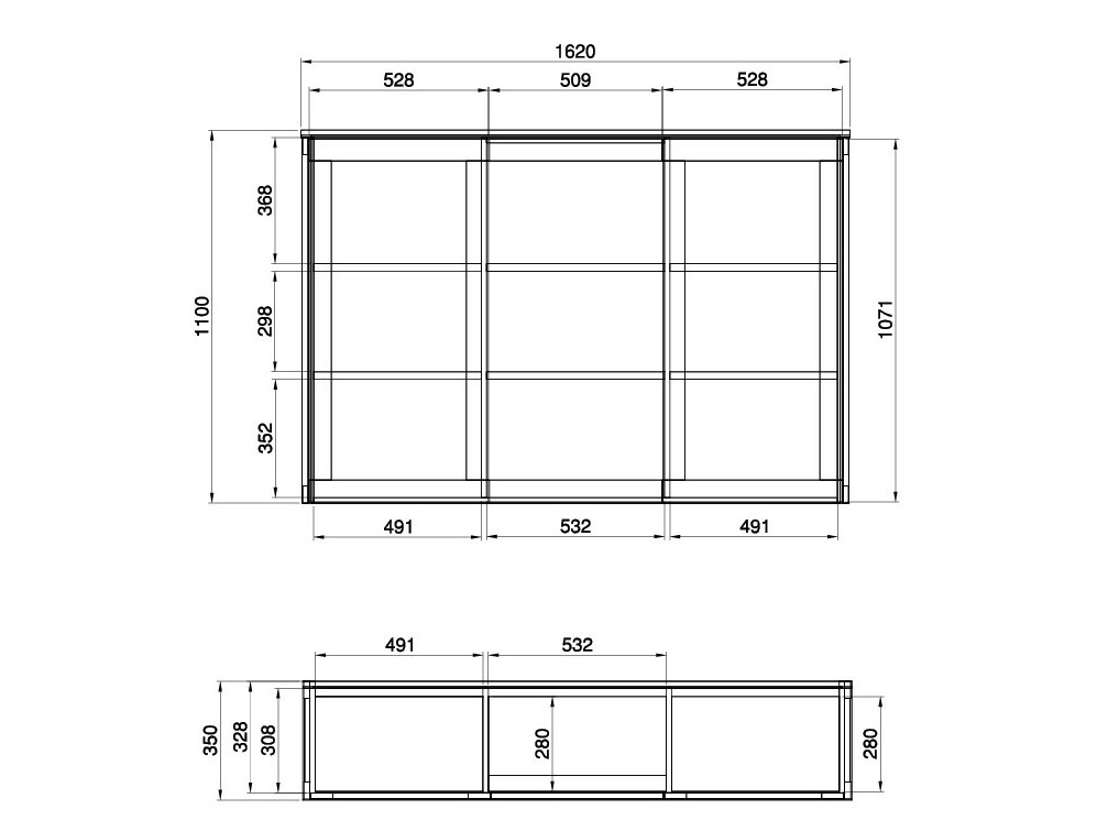 Мебелен комплект Fermaru 114 (Бял + Дъб)