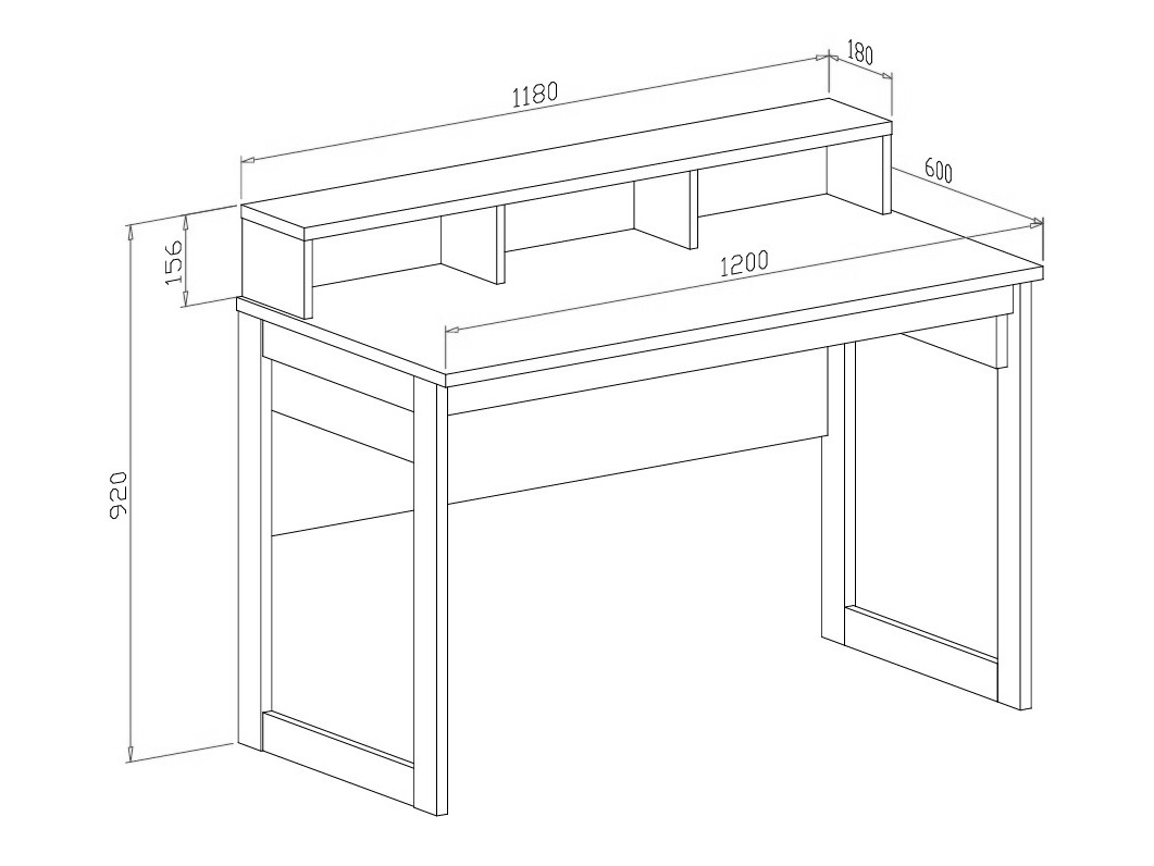 Офис бюро Fermaru 115 (Пепеливо зелен + Дъб)