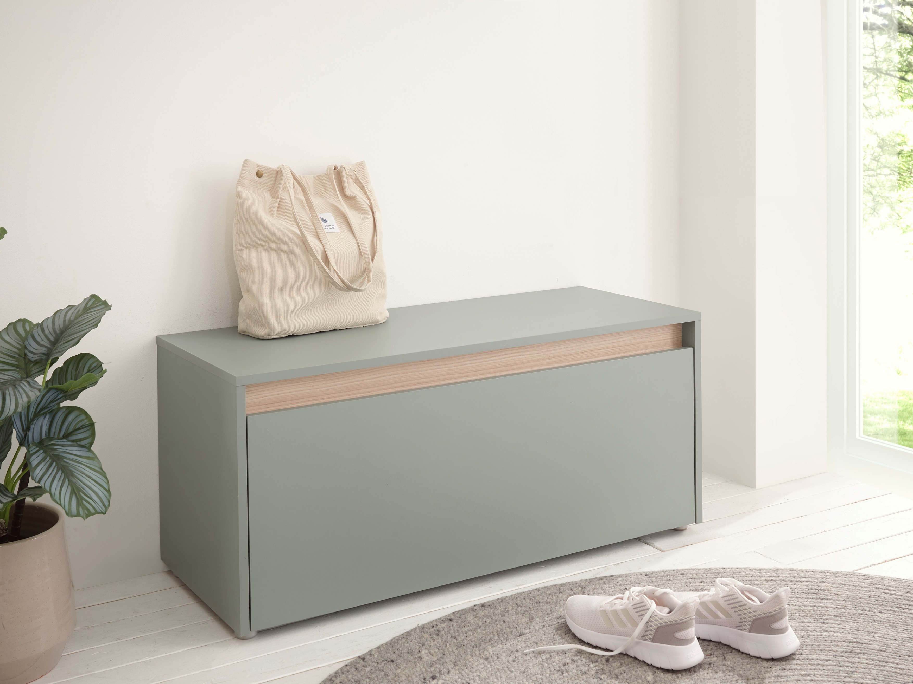 Шкаф за обувки Elbsori 163 (Зелен)